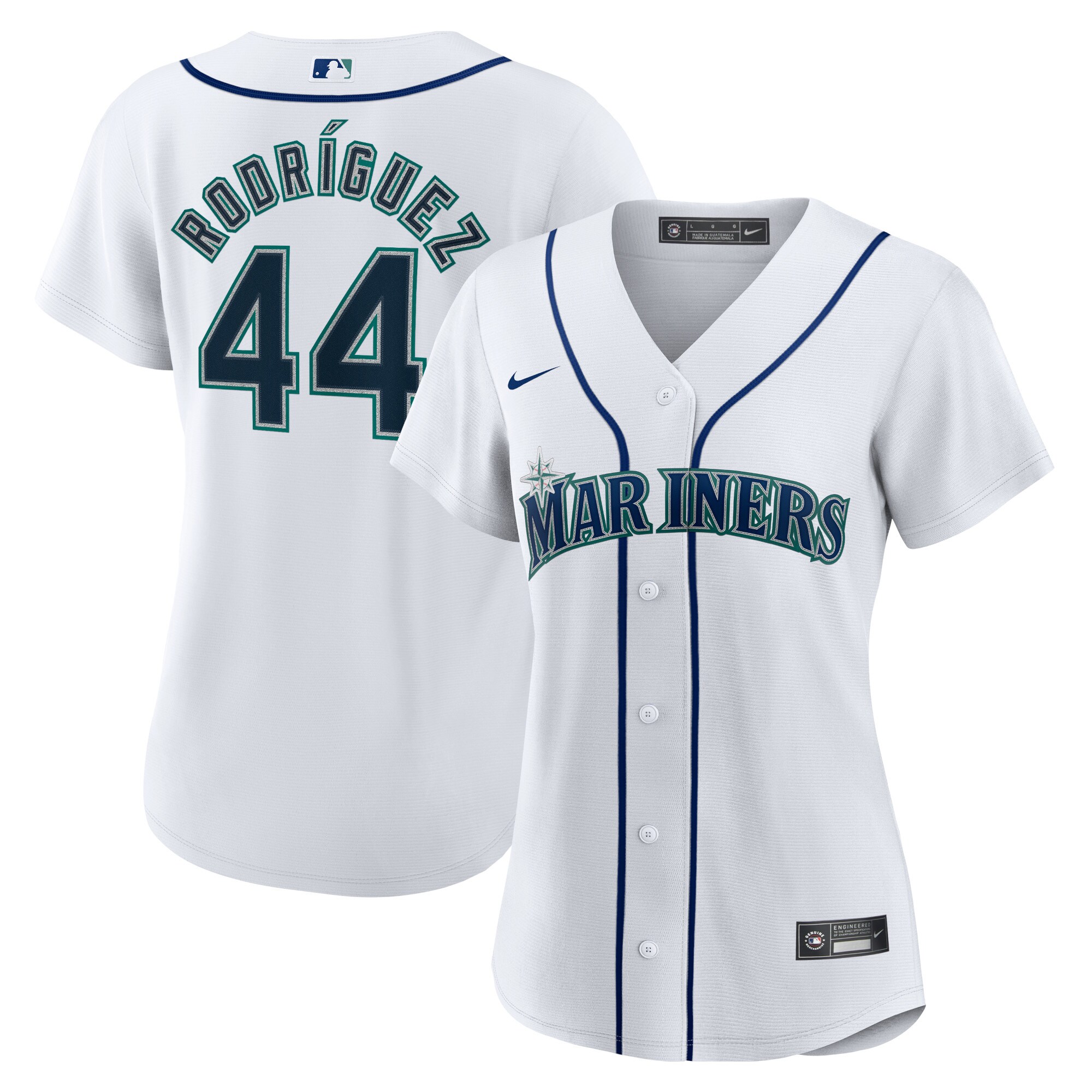 Women's Seattle Mariners Julio Rodr?guez White Home Jersey