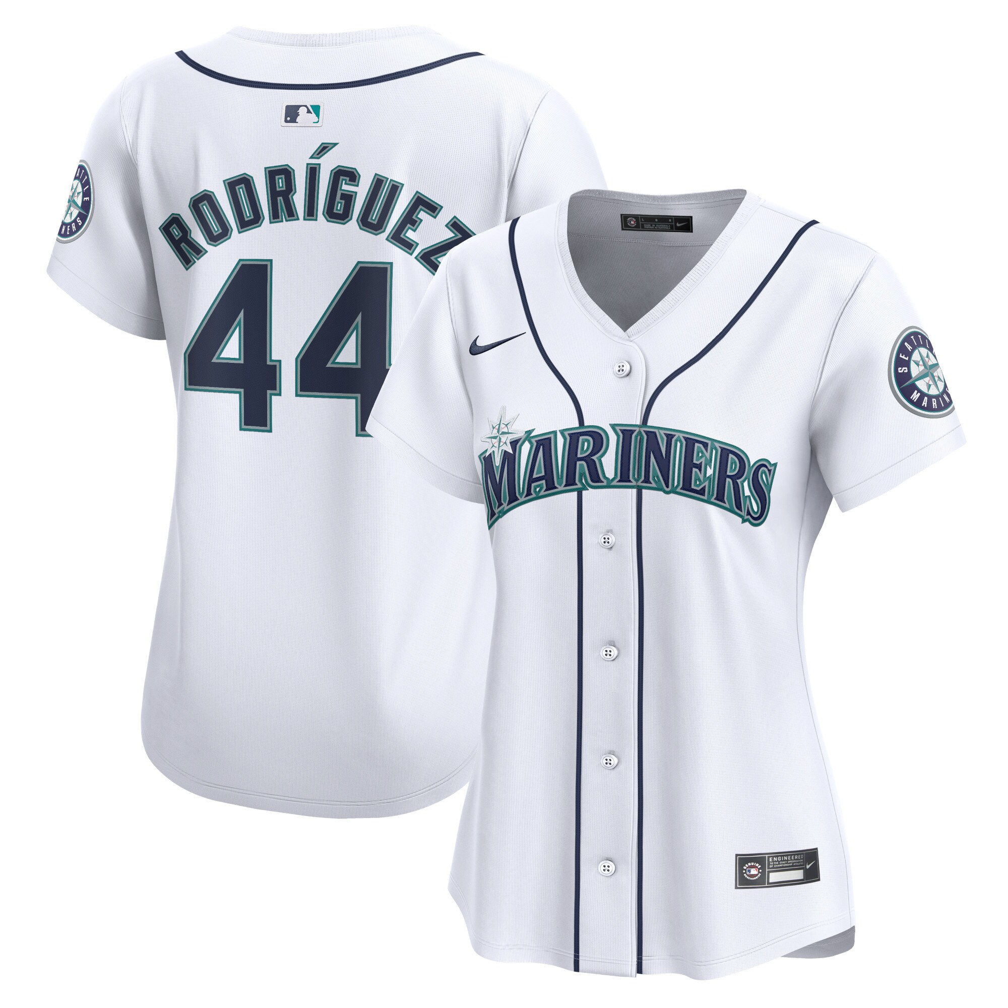 Women's Seattle Mariners Julio Rodr?guez White Home Limited Player Jersey