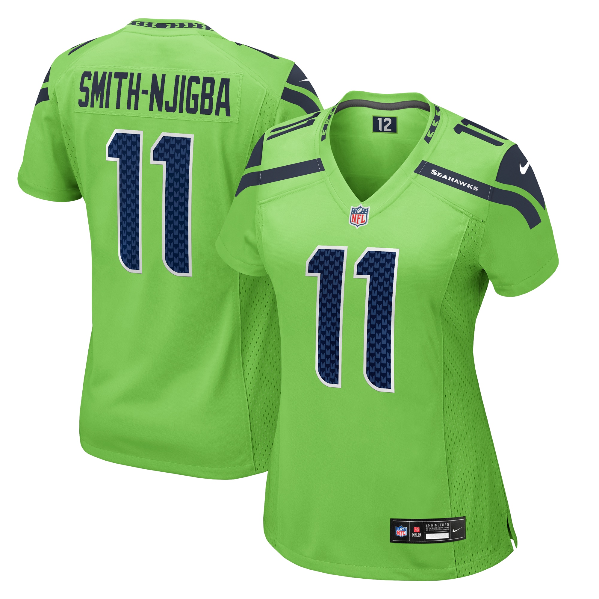 Women's Seattle Seahawks Jaxon Smith-njigba Neon Green Game Jersey Js8970