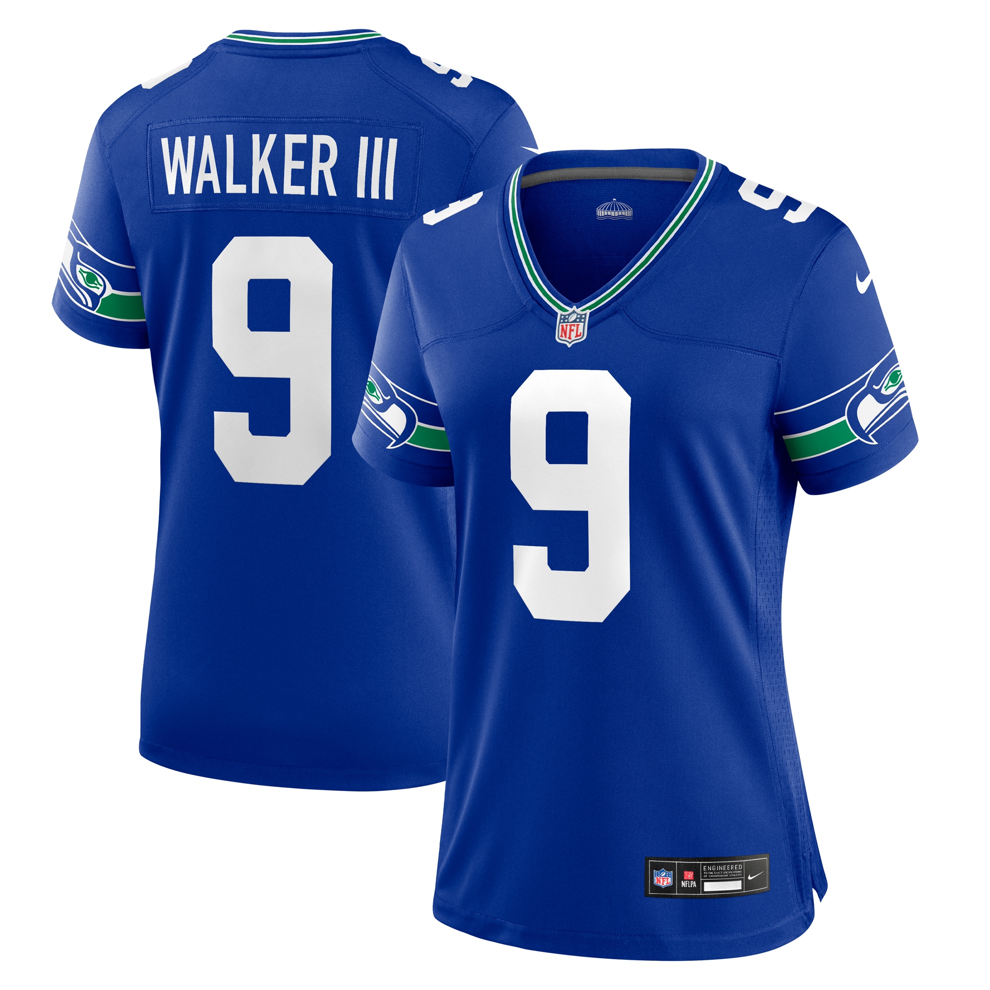 Women's Seattle Seahawks Kenneth Walker Iii Royal Player Jersey Js1621