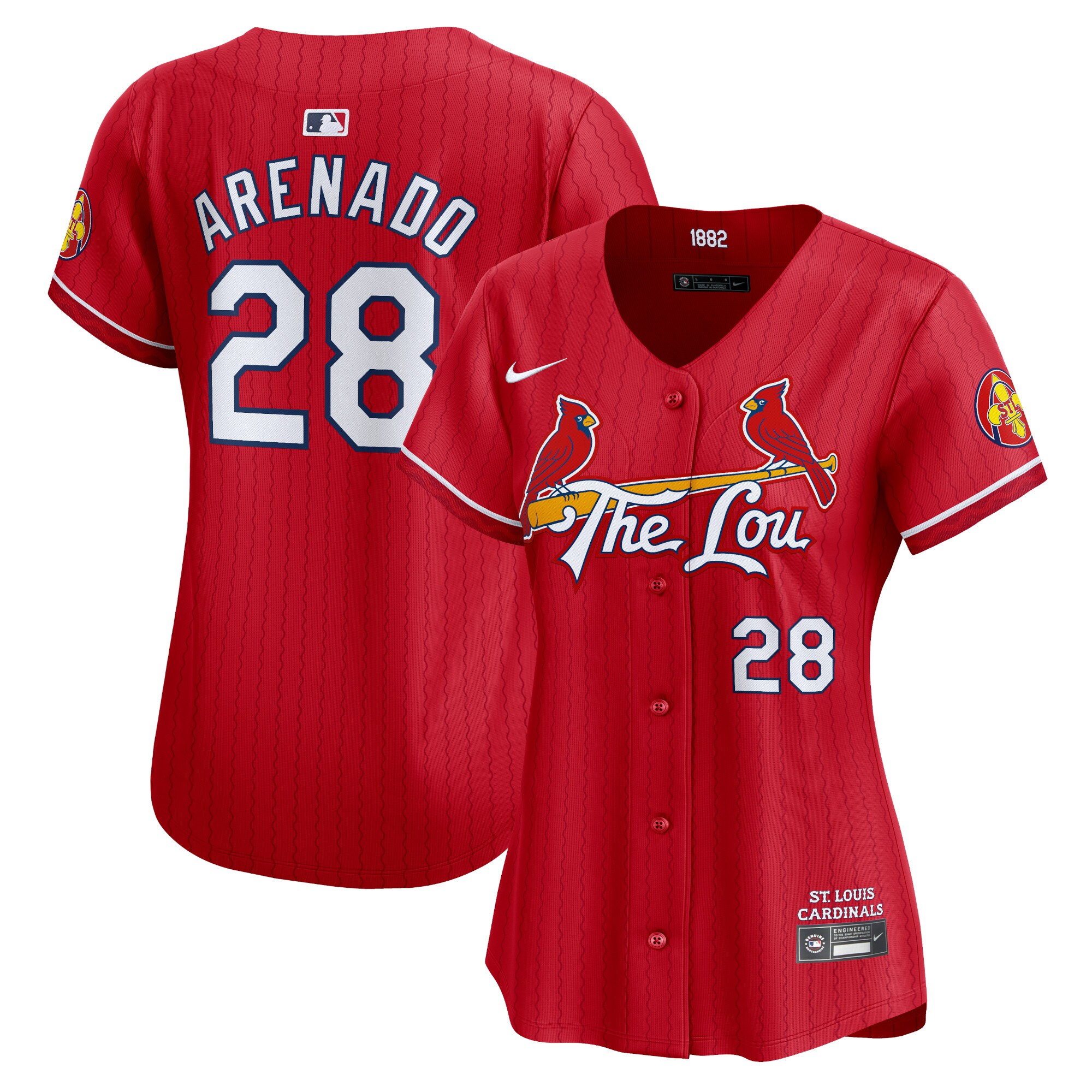 Women's St. Louis Cardinals Nolan Arenado Red 2024 City Connect Limited Player Jersey