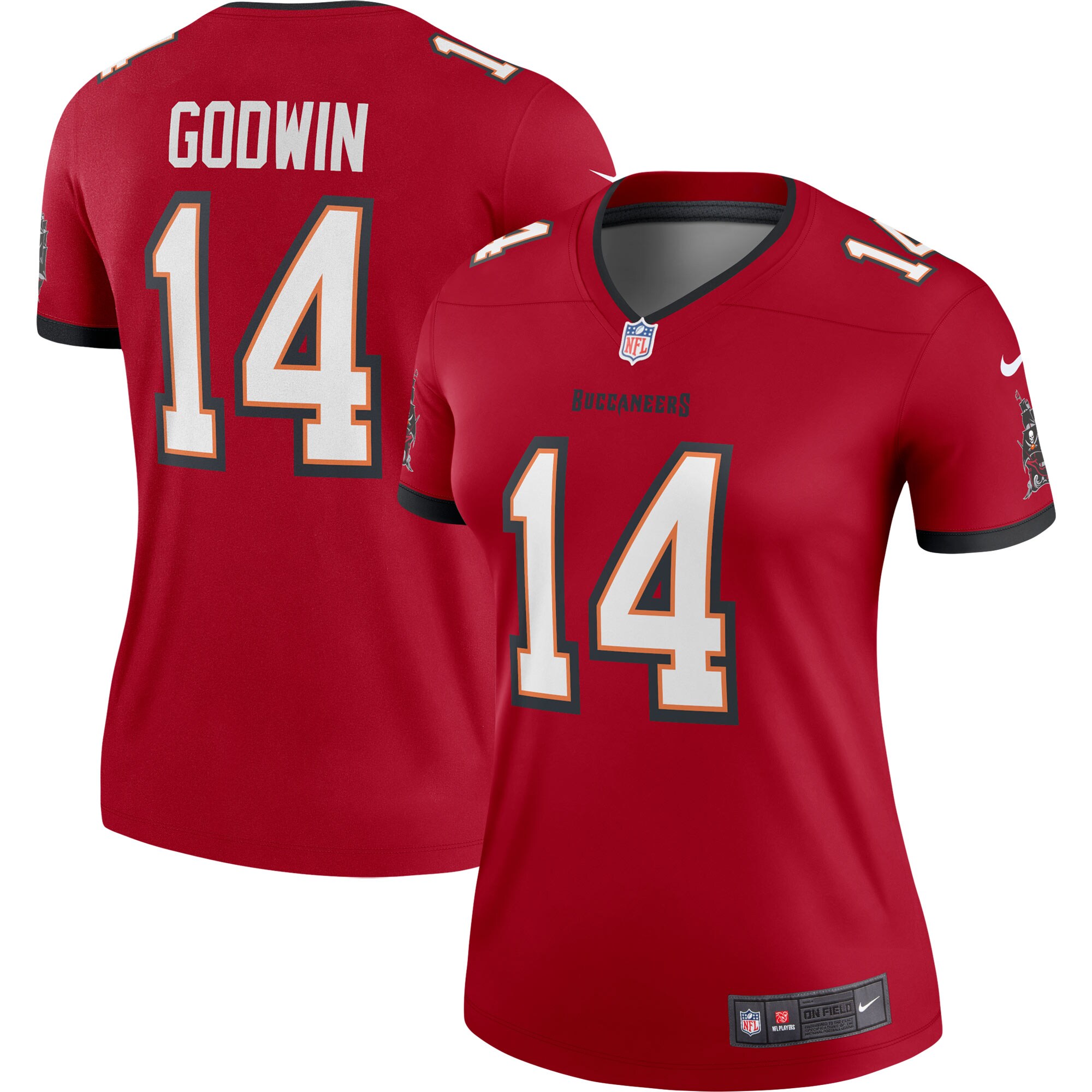 Women's Tampa Bay Buccaneers Chris Godwin Red Legend Player Performance Top Js1401