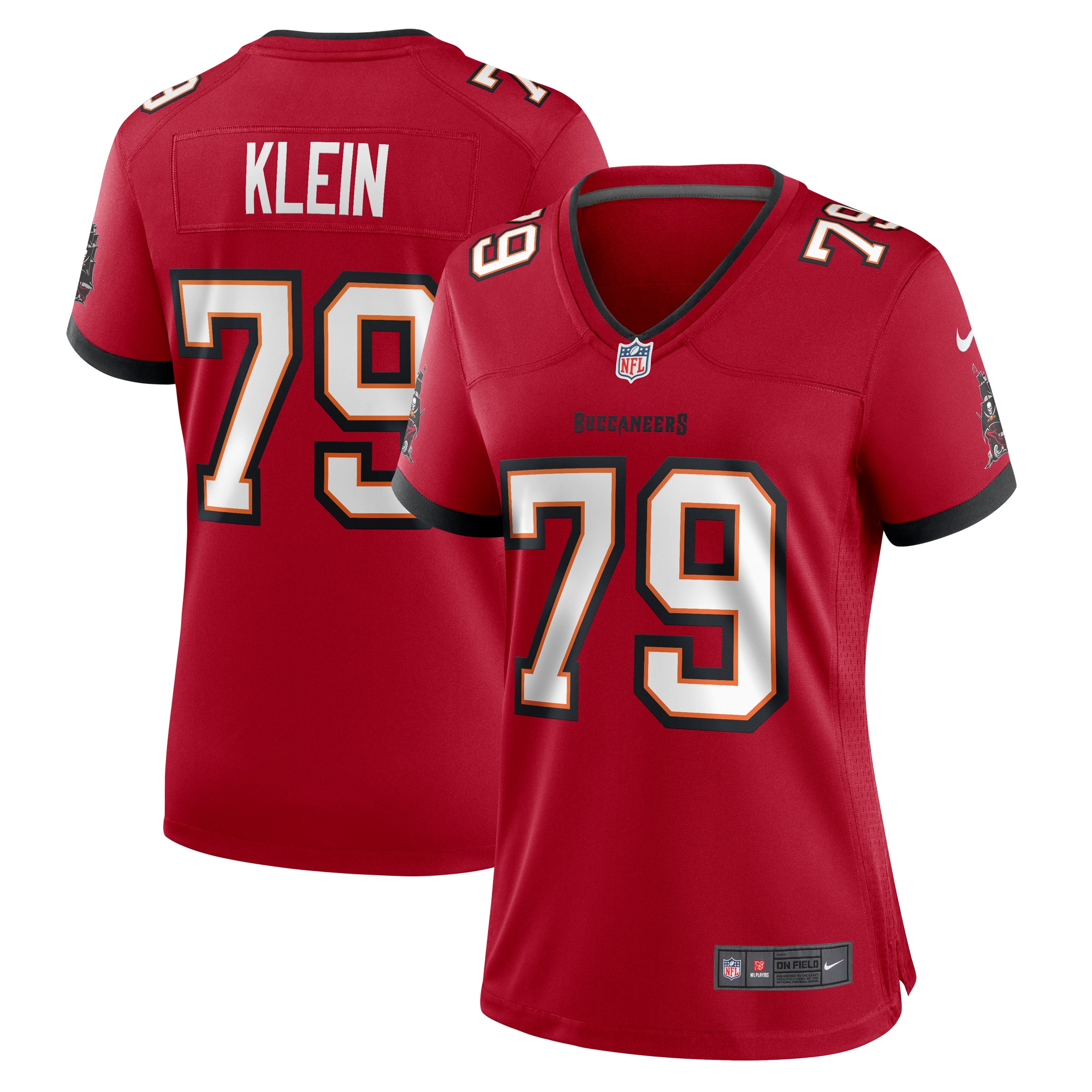 Women's Tampa Bay Buccaneers Elijah Klein Red Game Jersey Js4927