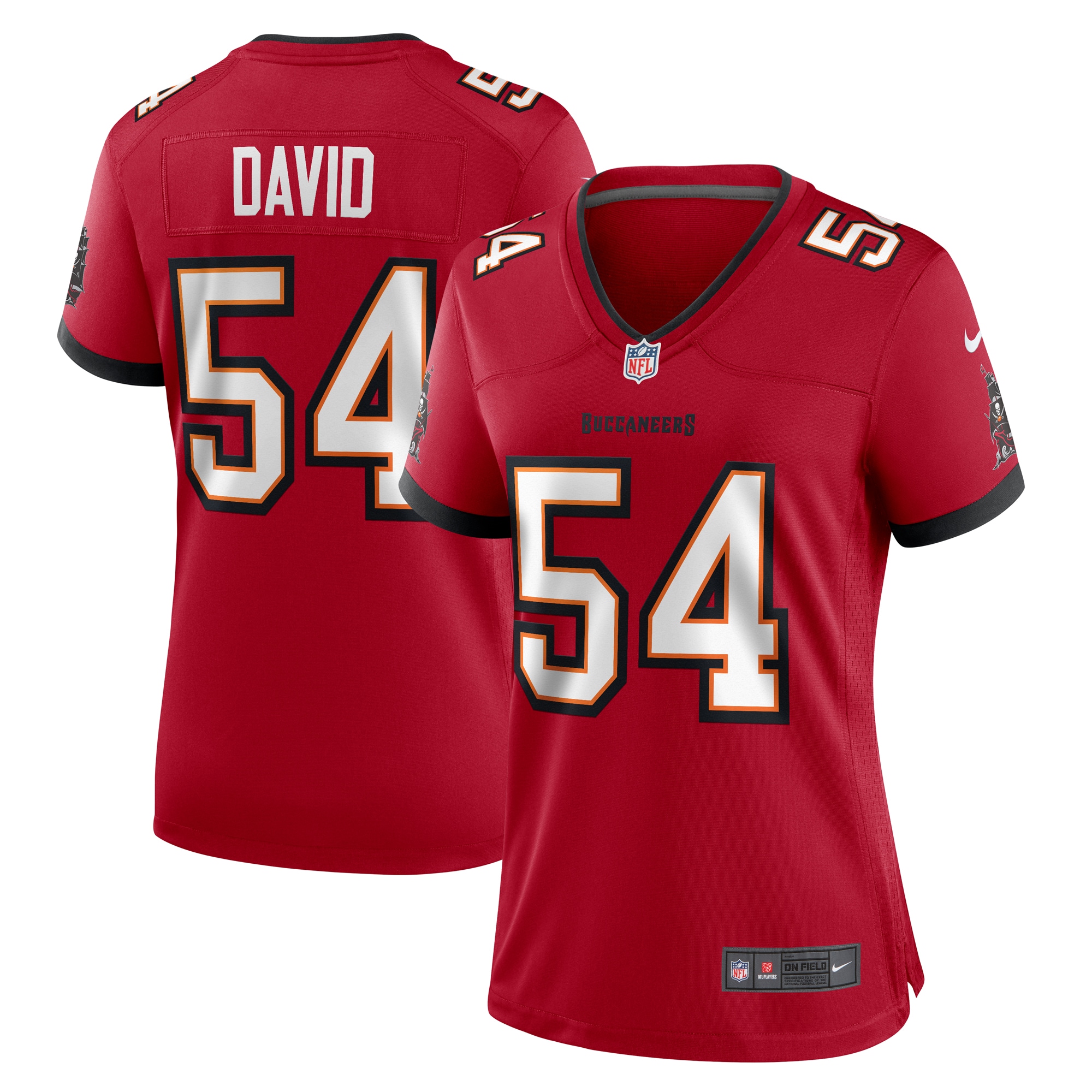 Women's Tampa Bay Buccaneers Lavonte David Red Game Jersey Js8899