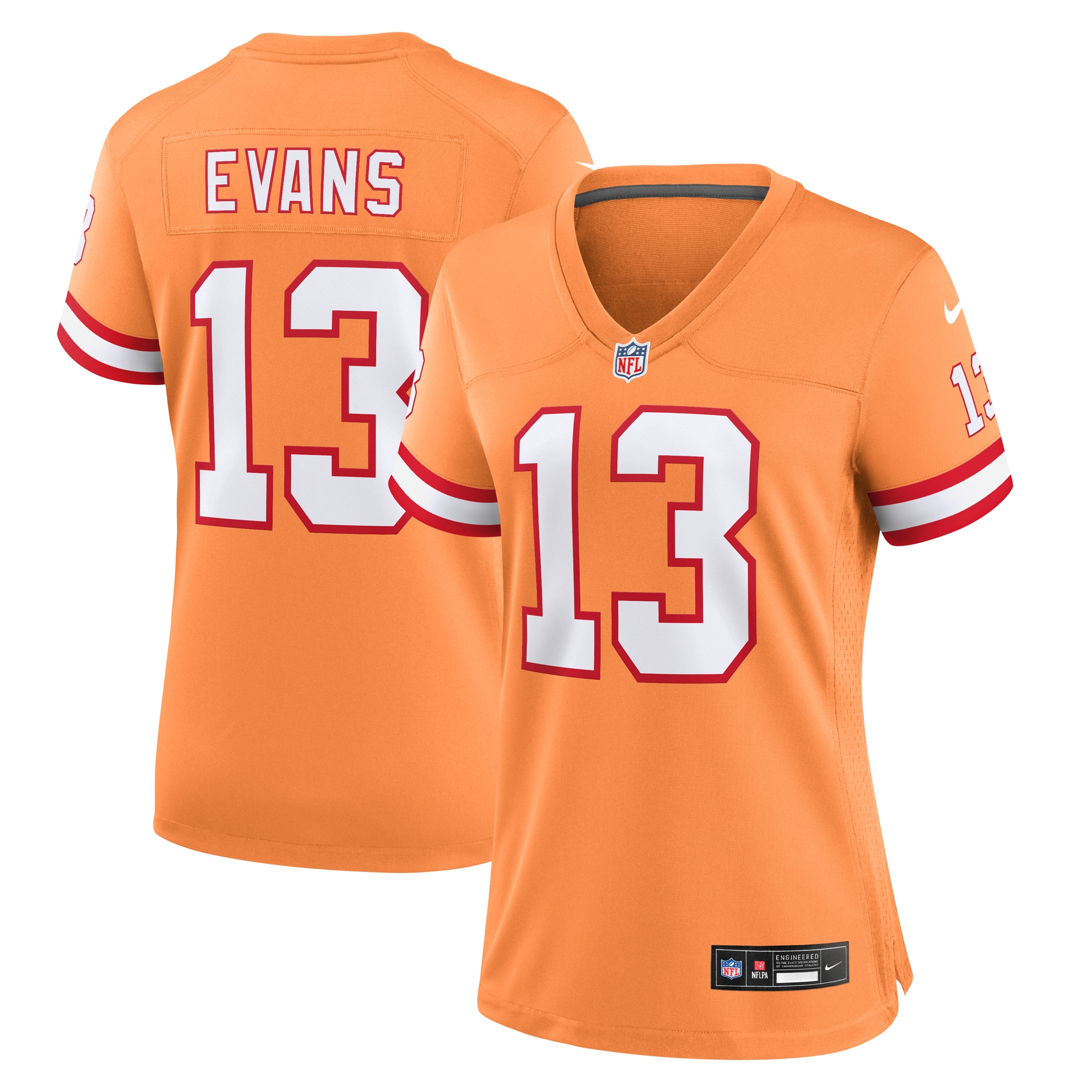 Women's Tampa Bay Buccaneers Mike Evans Orange Player Jersey Js9763