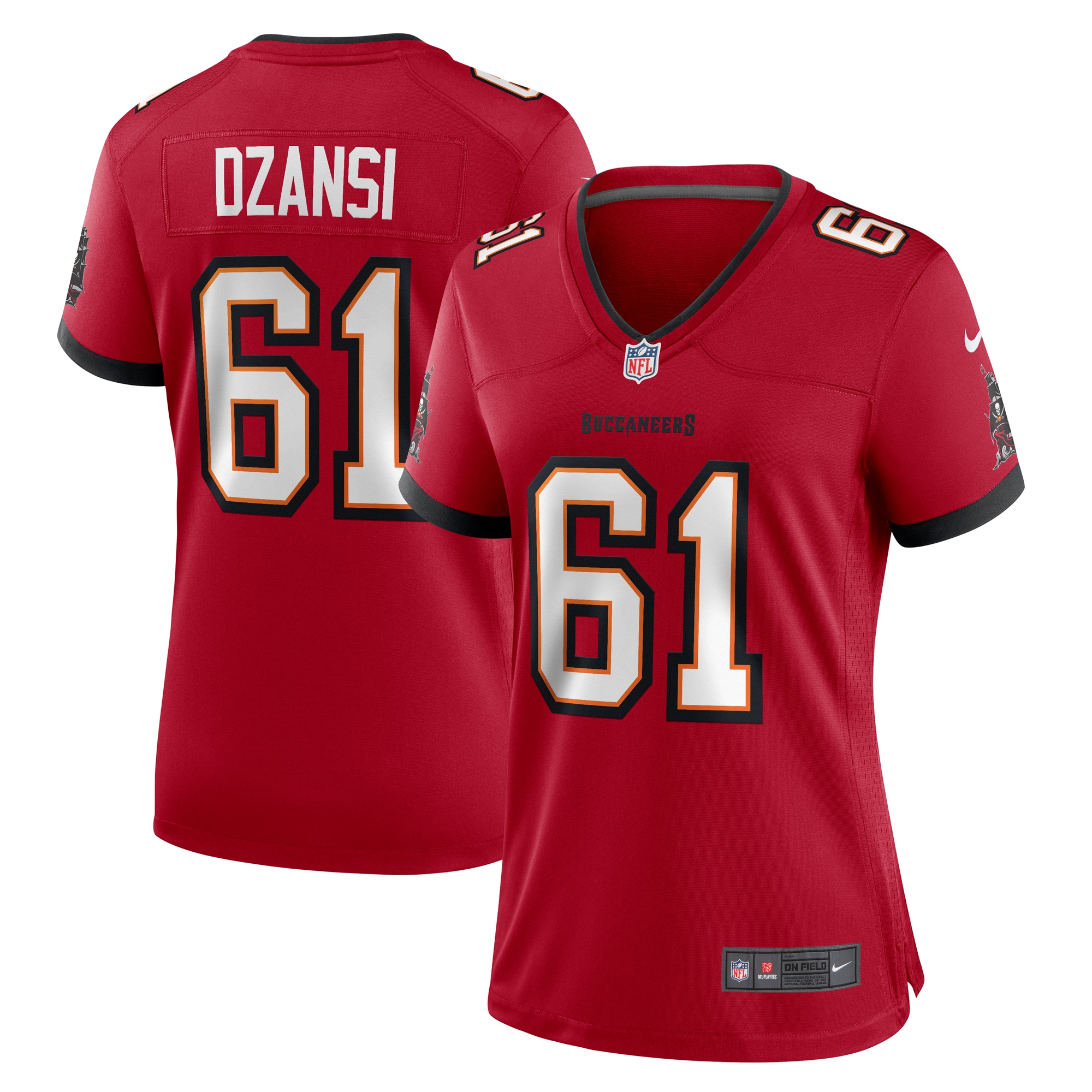Women's Tampa Bay Buccaneers Silas Dzansi Red Game Jersey Js3280