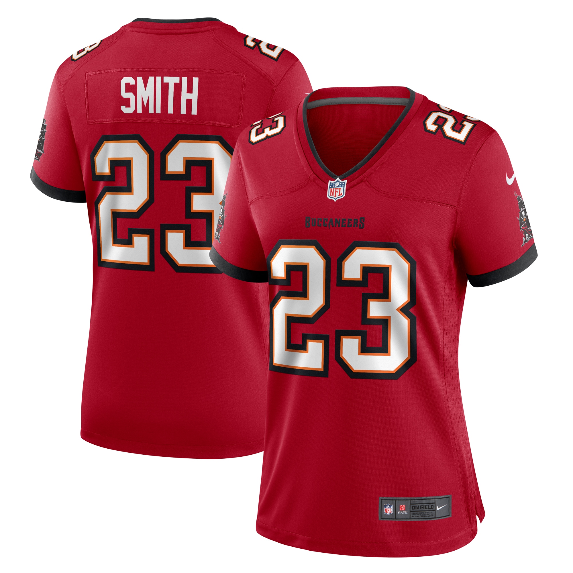 Women's Tampa Bay Buccaneers Tykee Smith Red Game Jersey Js1193