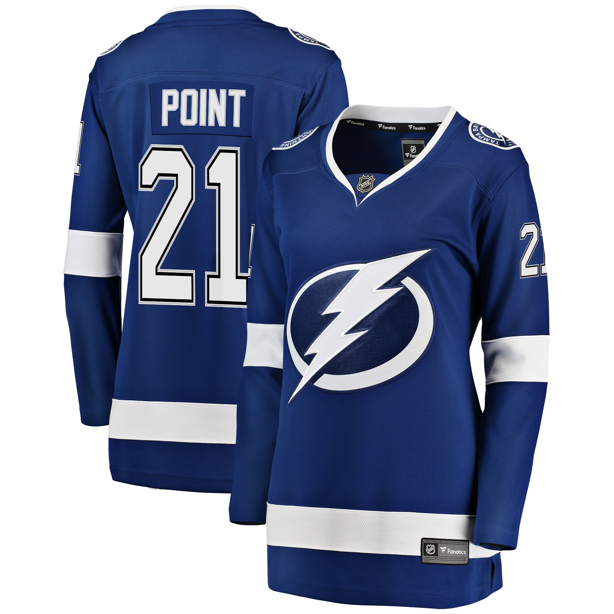 Women's Tampa Bay Lightning Brayden Point Blue Breakaway Player Jersey