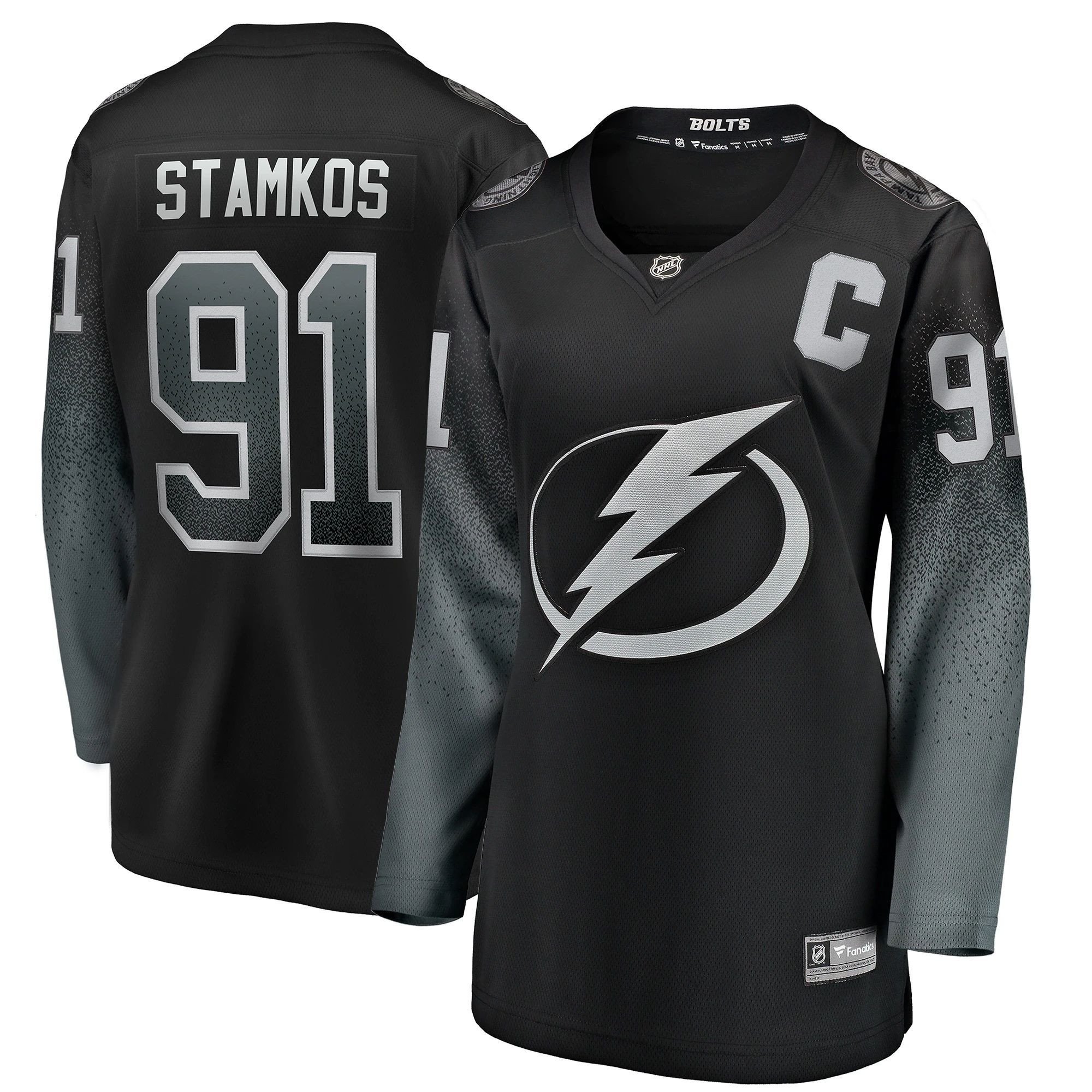 Women's Tampa Bay Lightning Steven Stamkos Black Alternate Breakaway Player Jersey