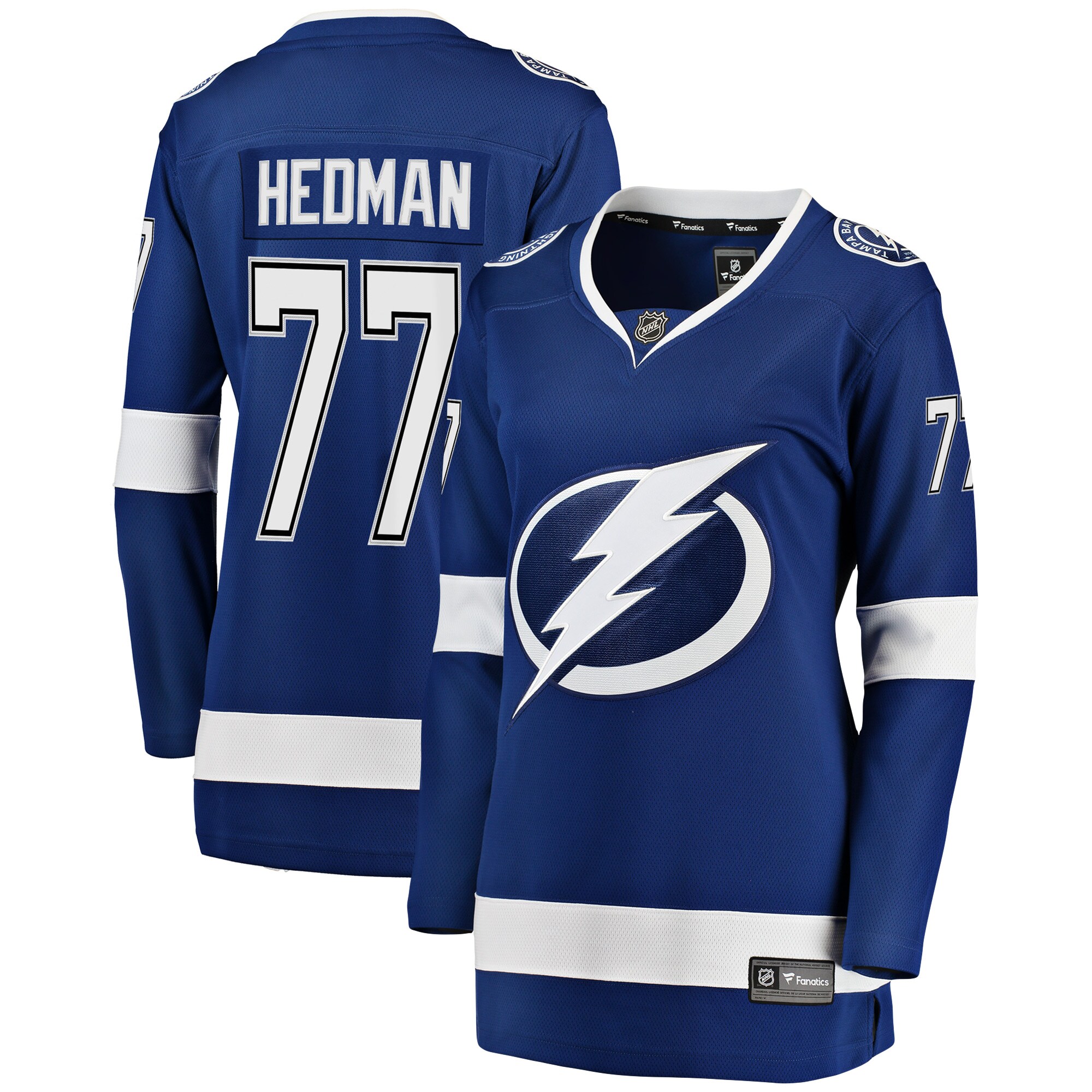 Women's Tampa Bay Lightning Victor Hedman Blue Breakaway Player Jersey
