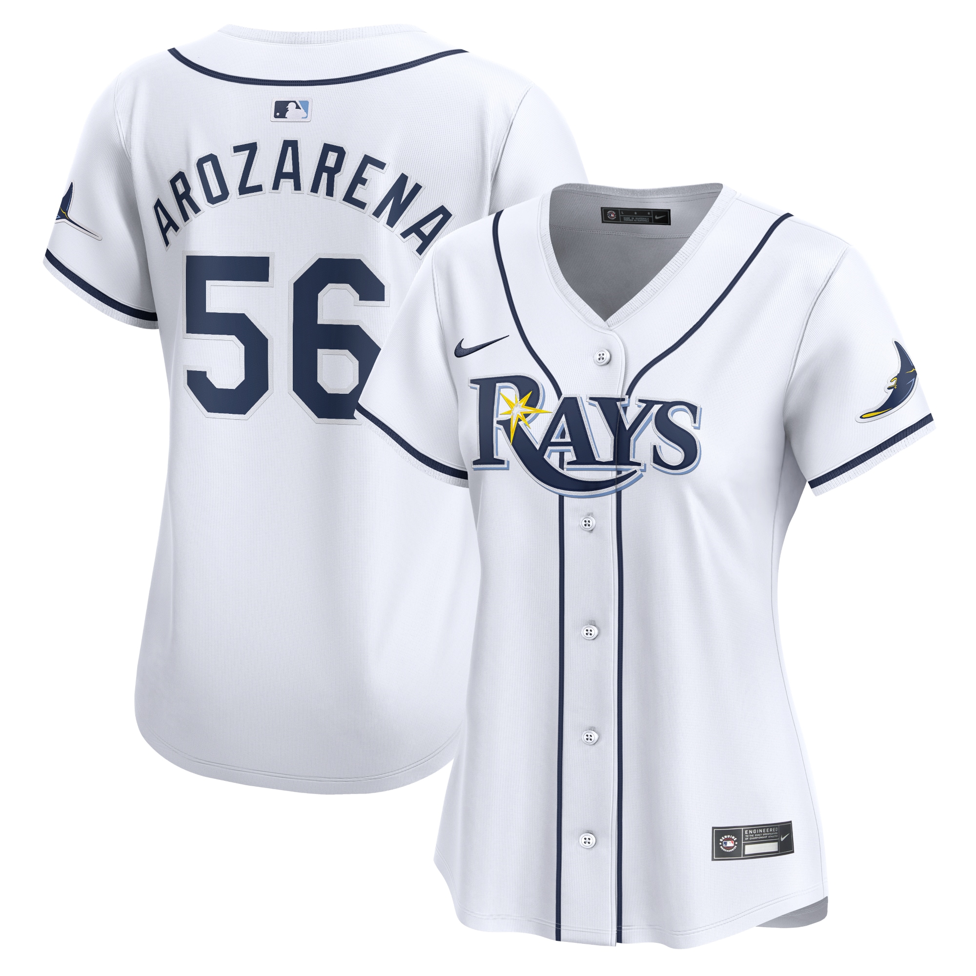 Women's Tampa Bay Rays Randy Arozarena White Home Limited Player Jersey