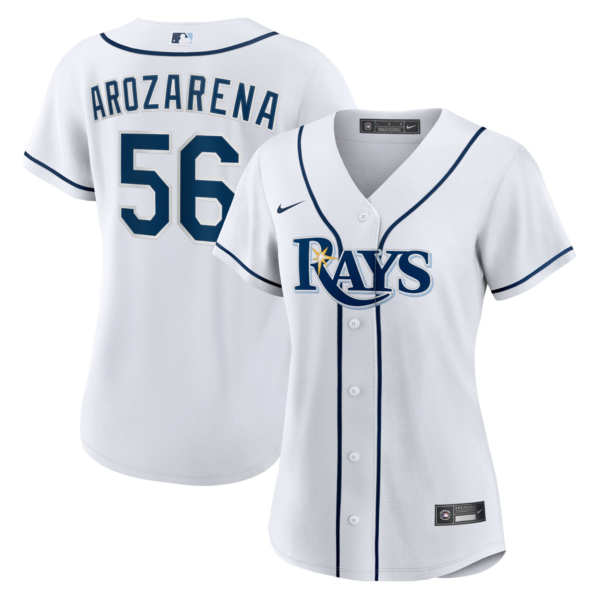 Women's Tampa Bay Rays Randy Arozarena White Home Player Jersey