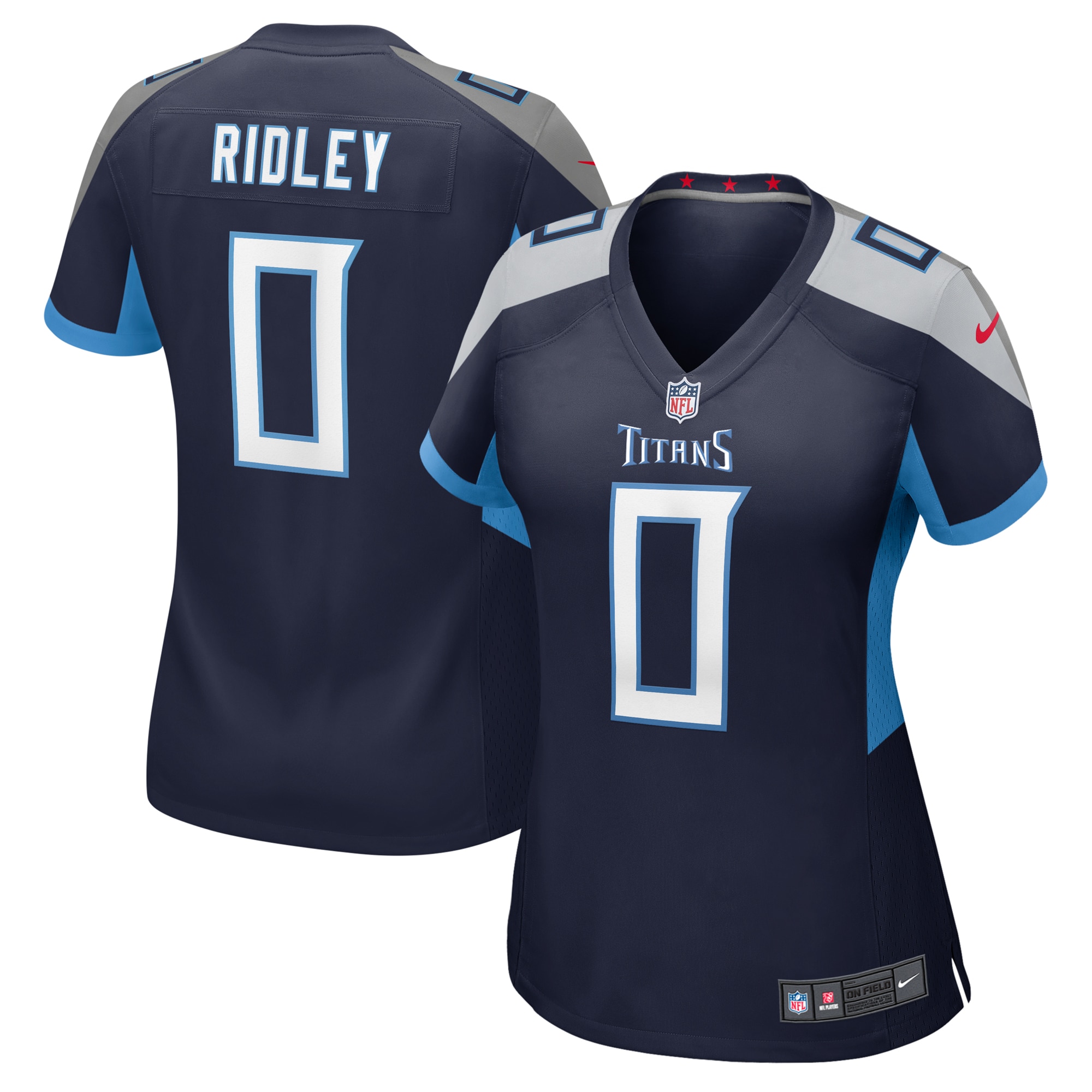 Women's Tennessee Titans Calvin Ridley Navy Game Jersey Js2127
