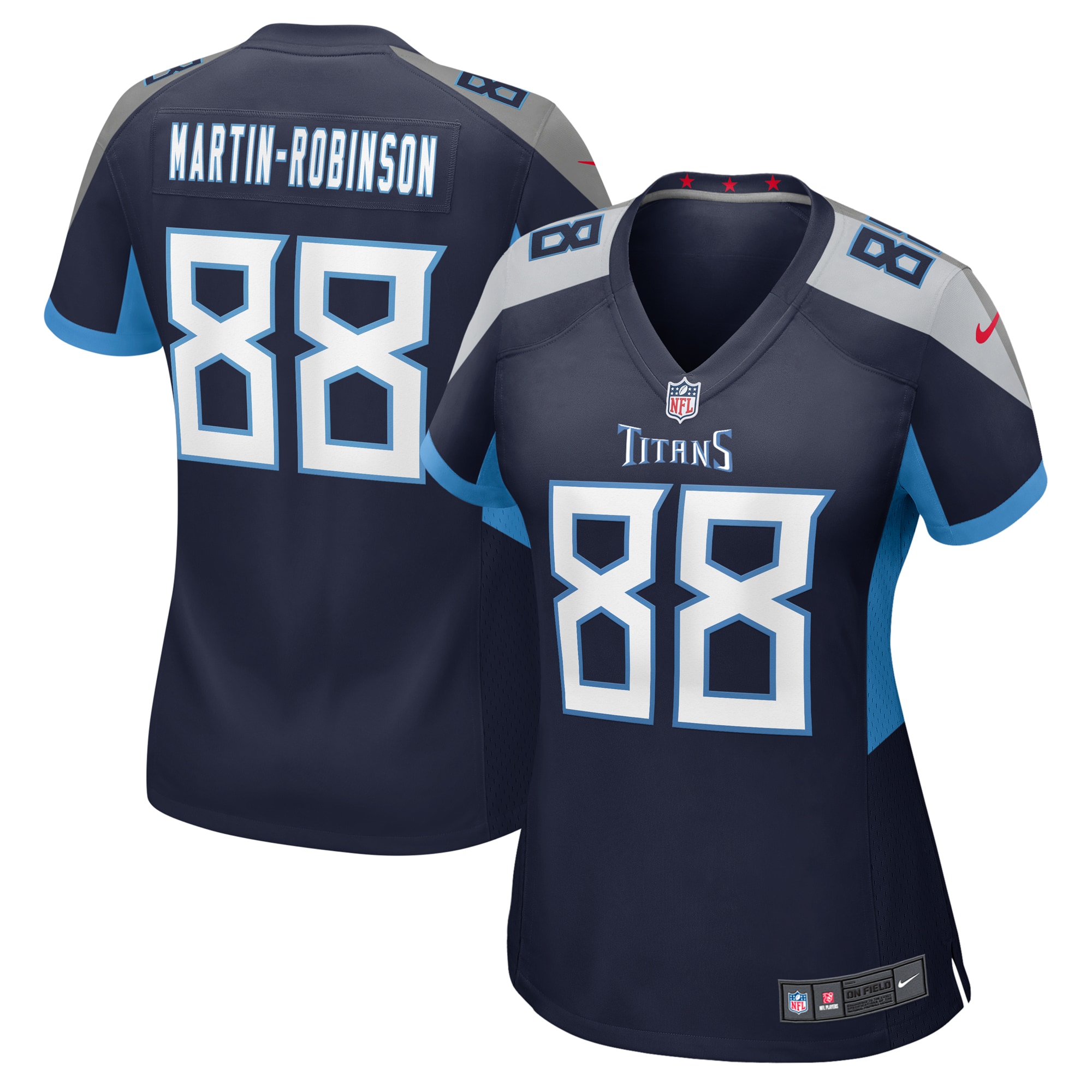 Women's Tennessee Titans David Martin-robinson Navy Game Jersey Js5895