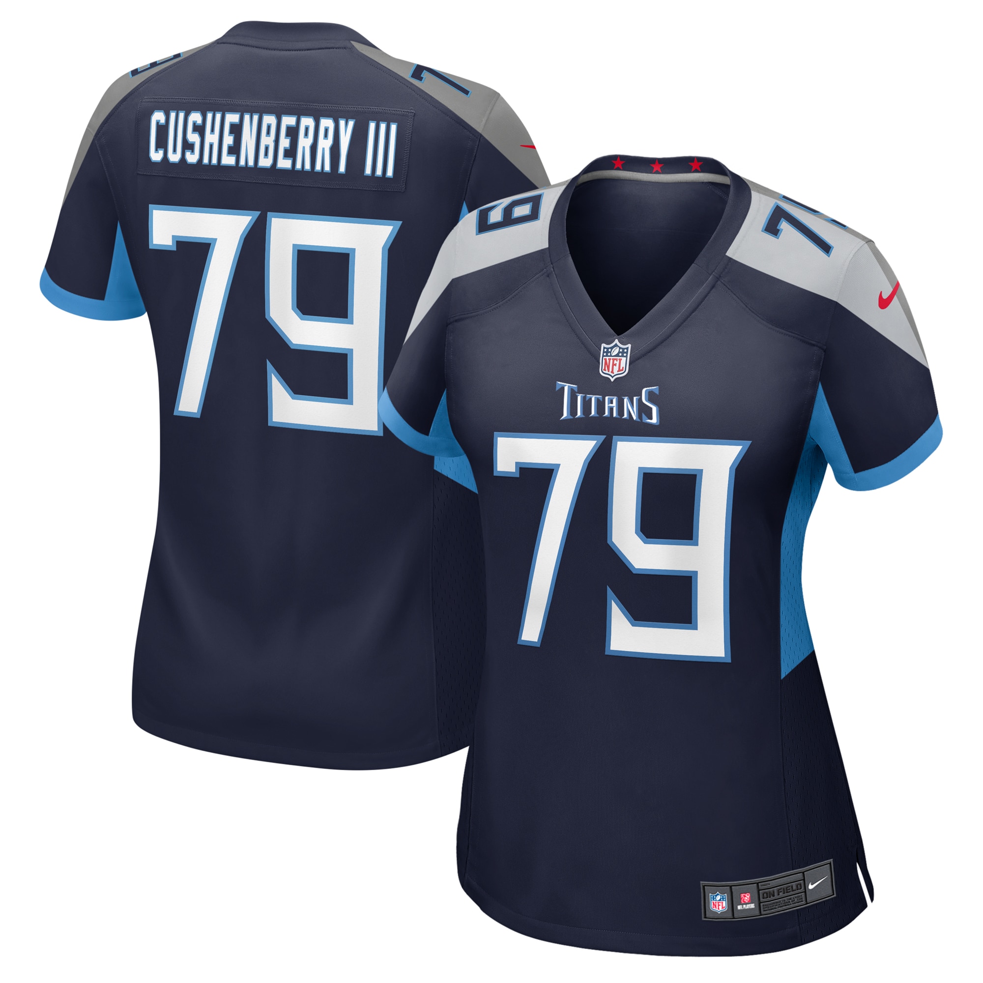 Women's Tennessee Titans Lloyd Cushenberry Iii Navy Game Jersey Js3921