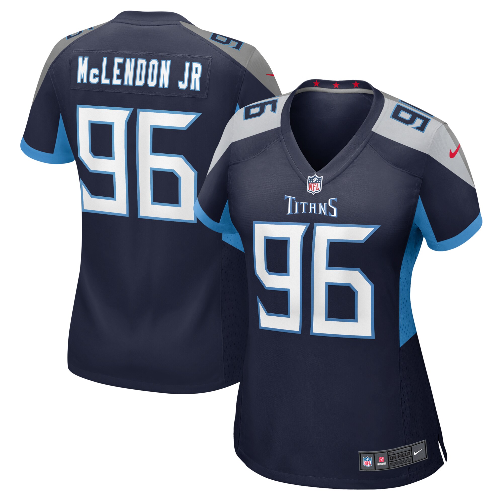 Women's Tennessee Titans Tk Mclendon Jr. Navy Game Jersey Js7703