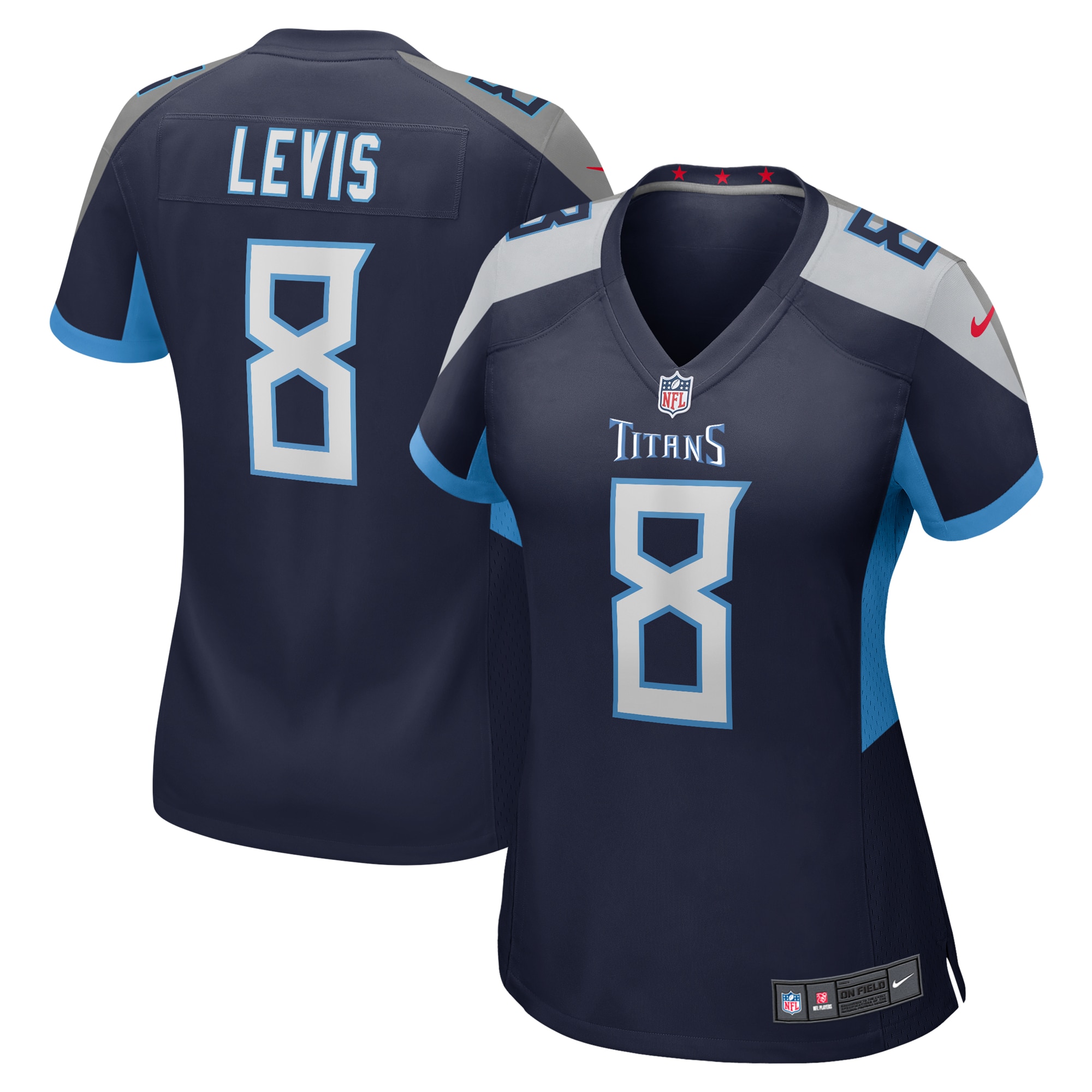 Women's Tennessee Titans Will Levis Navy Game Jersey Js1494