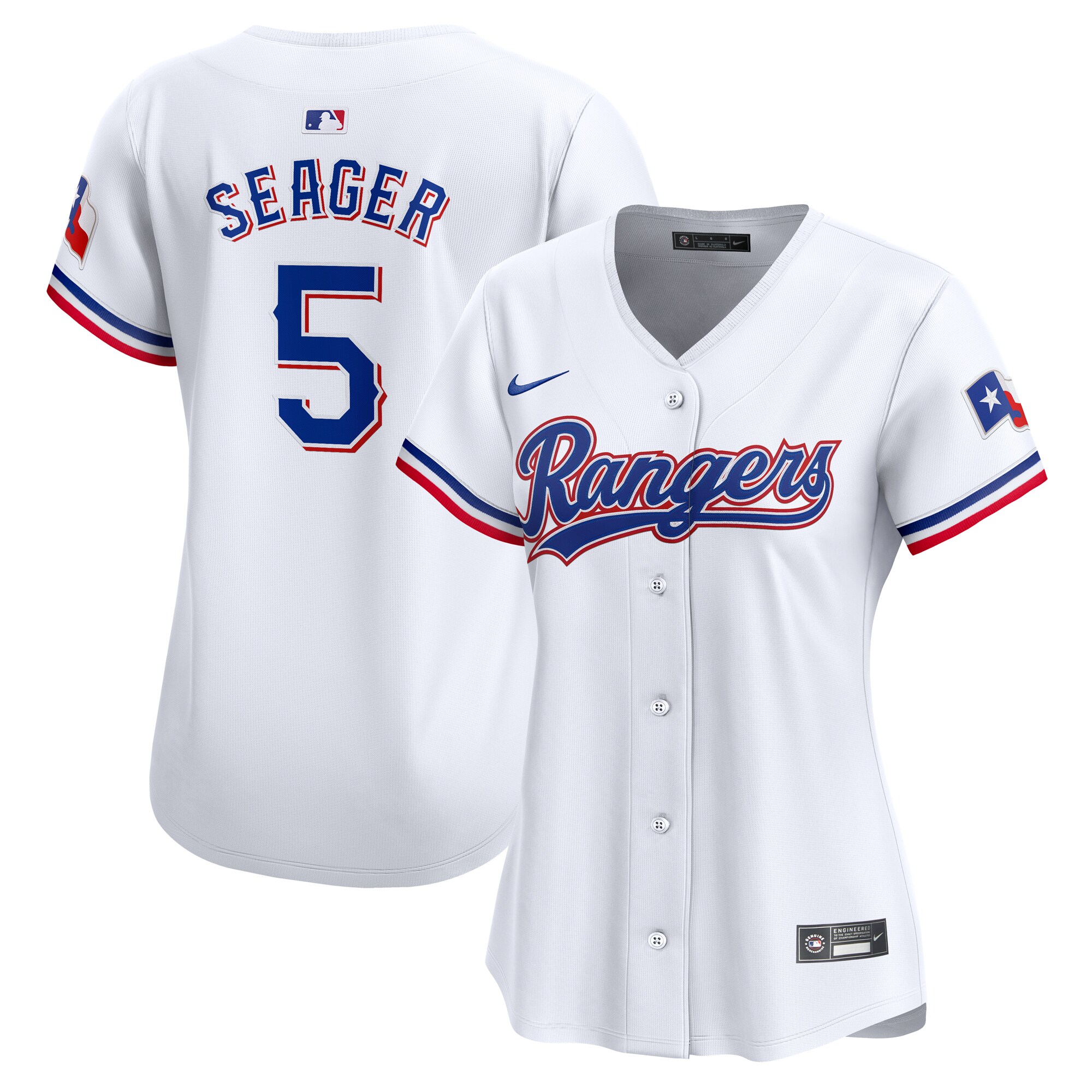 Women's Texas Rangers Corey Seager White Home Limited Player Jersey