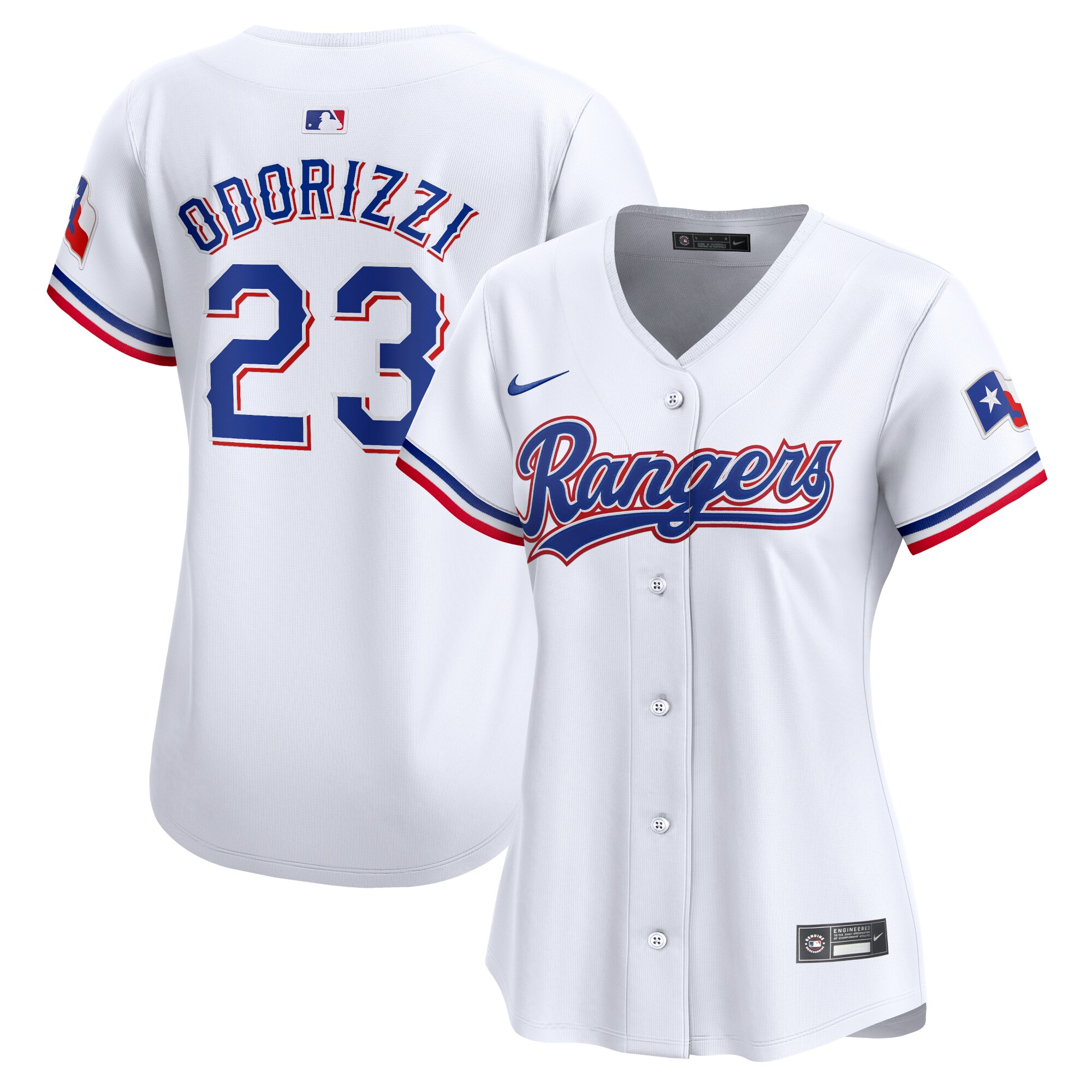 Women's Texas Rangers Jake Odorizzi White Home Limited Player Jersey