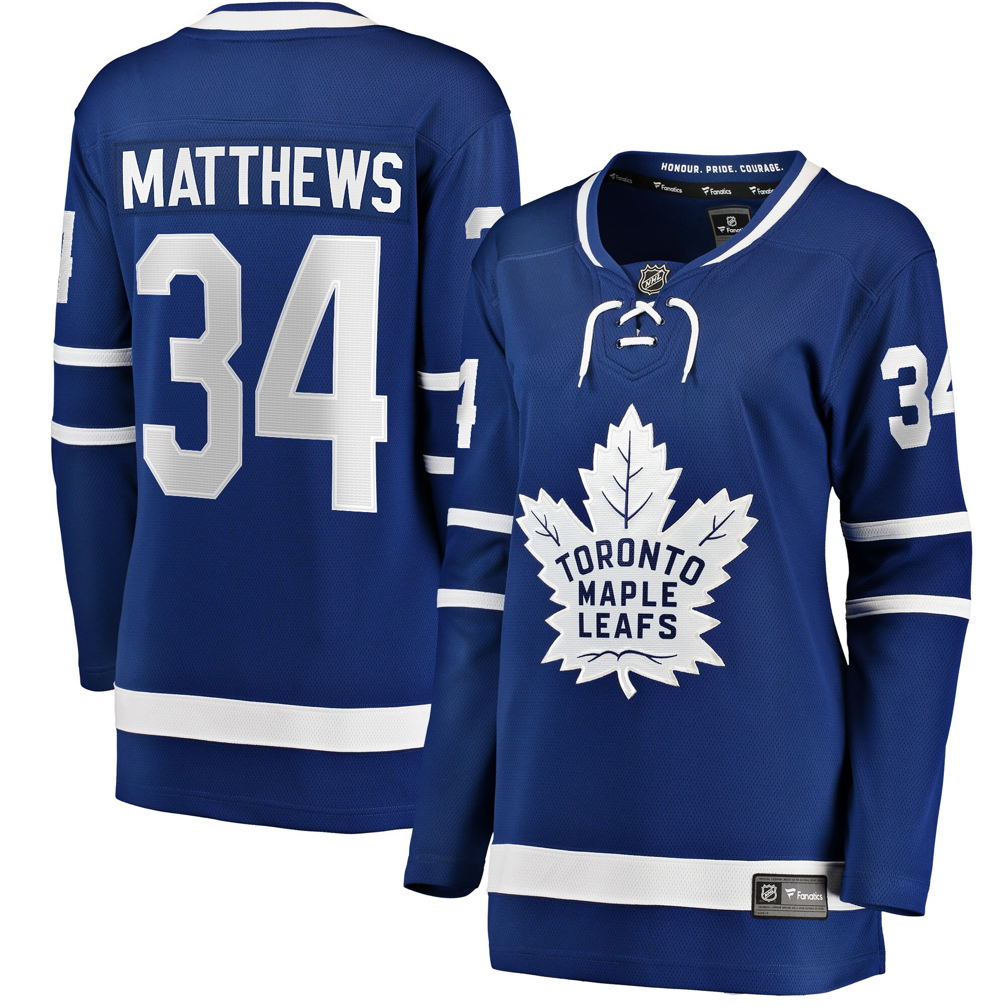 Women's Toronto Maple Leafs Auston Matthews Blue Home Breakaway Jersey