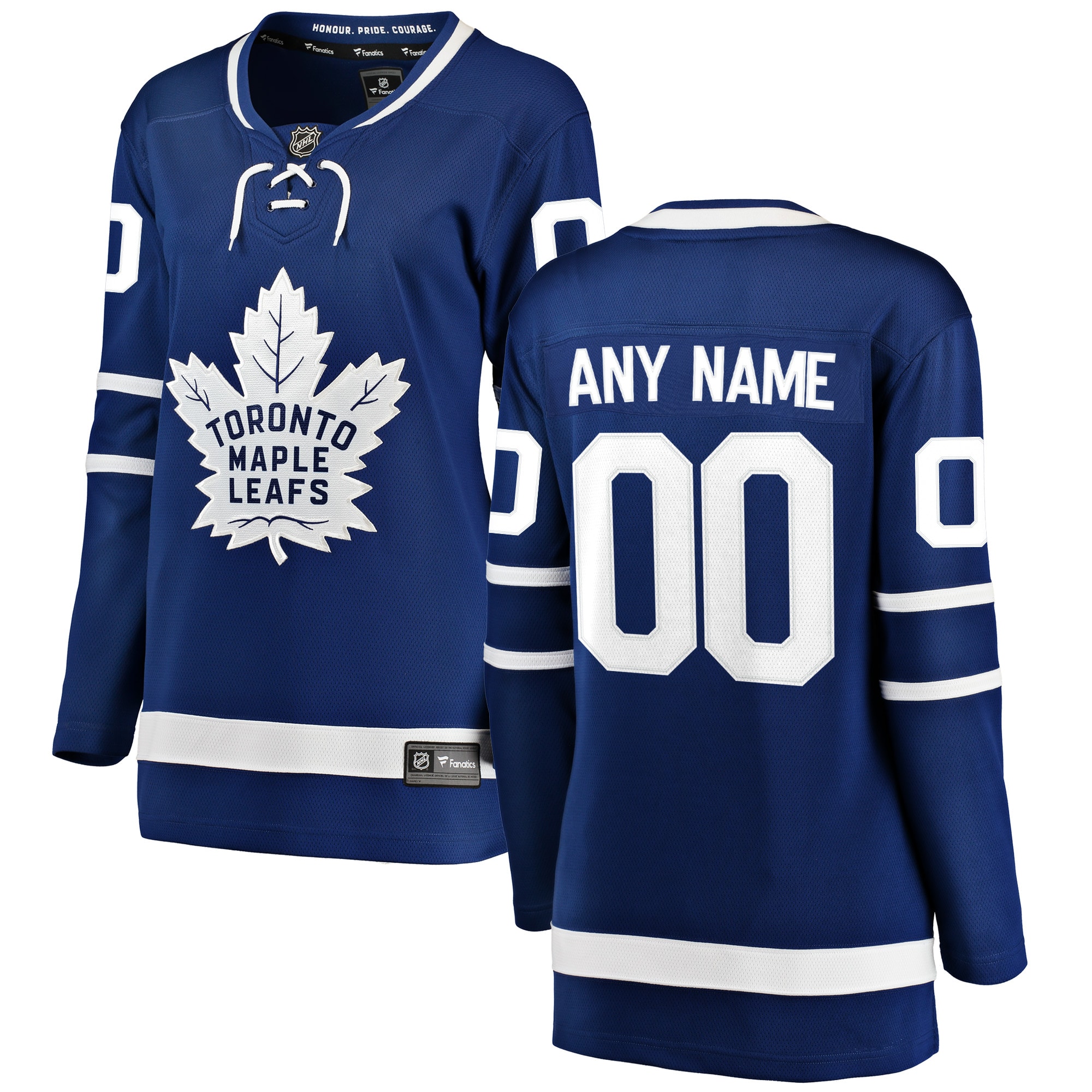 Women's Toronto Maple Leafs Blue Home Breakaway Custom Jersey
