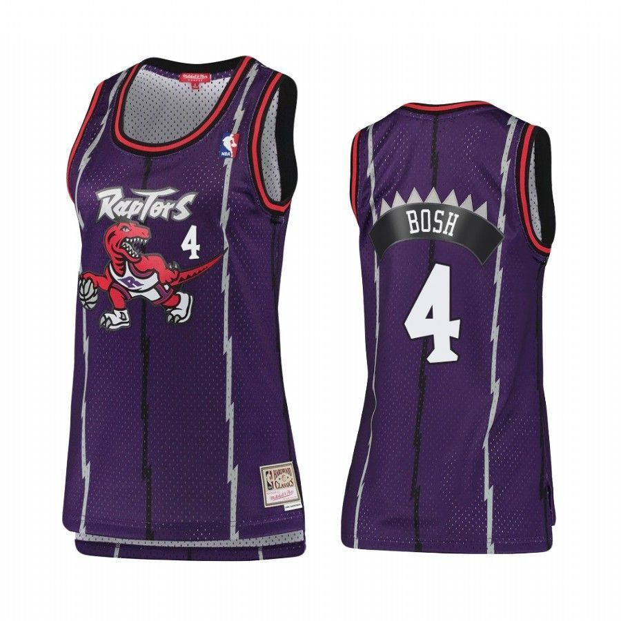 Women's Toronto Raptors Chris Bosh 4 Hardwood Classics Jersey