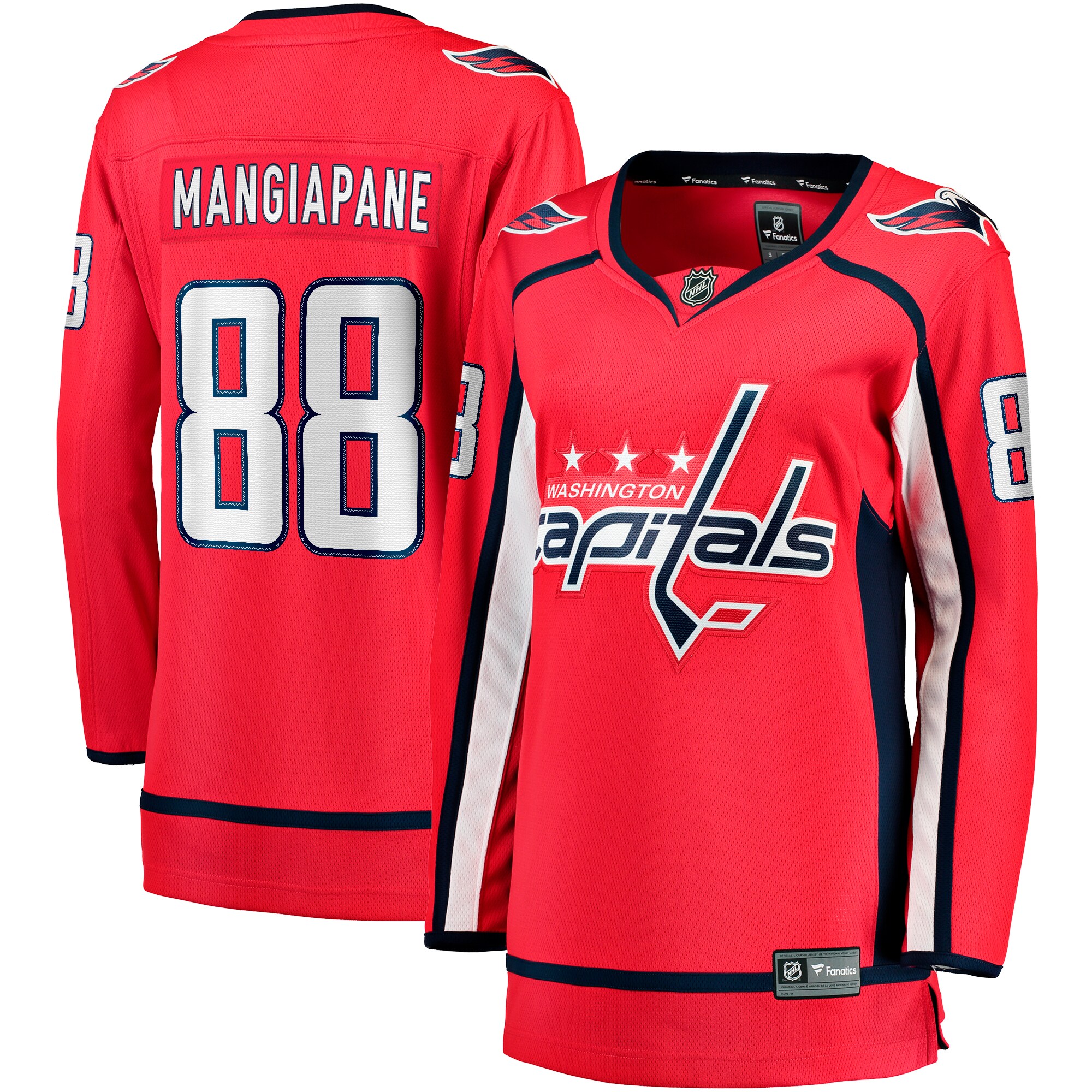 Women's Washington Capitals Andrew Mangiapane Red Home Premier Breakaway Player Jersey