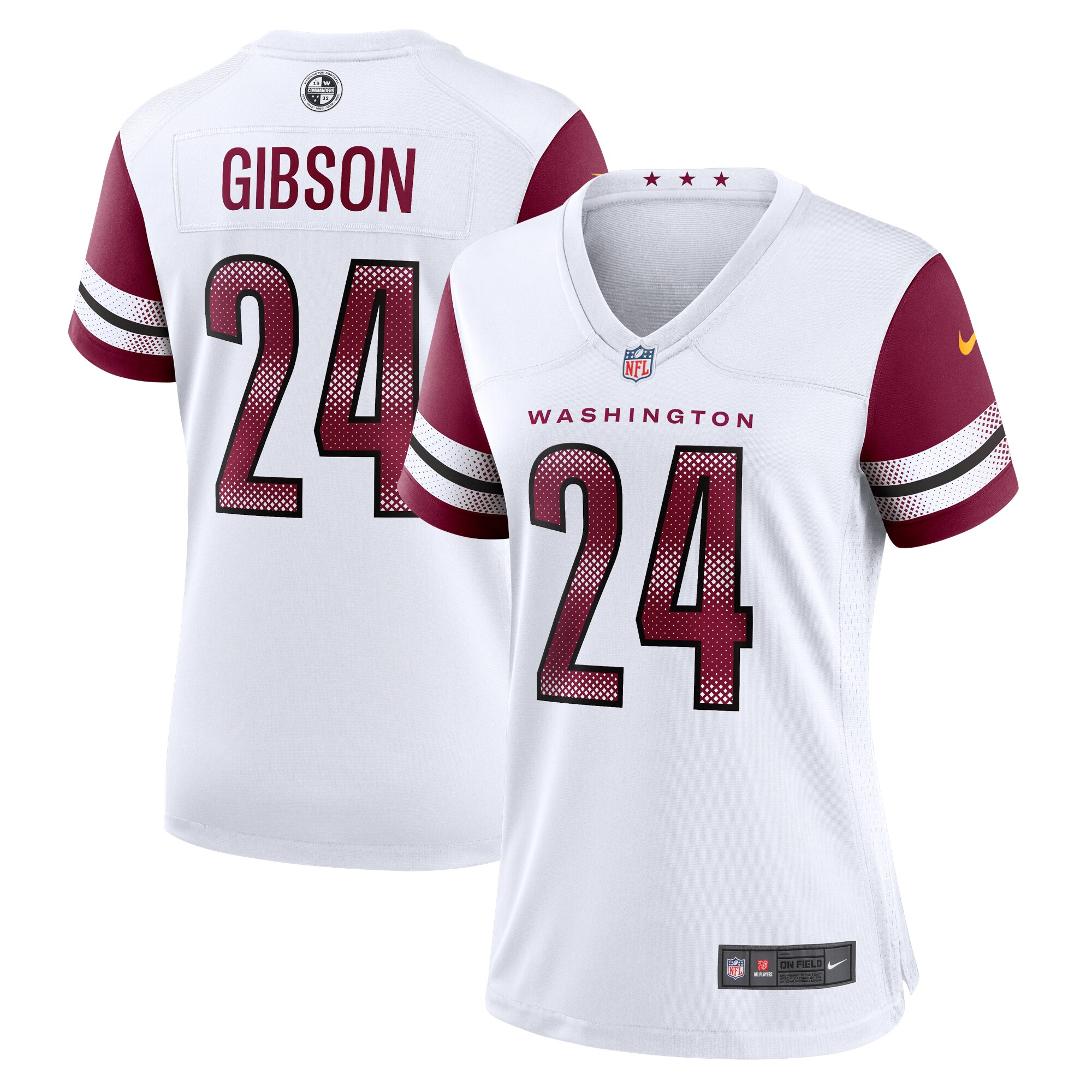 Women's Washington Commanders Antonio Gibson White Game Jersey Js8687