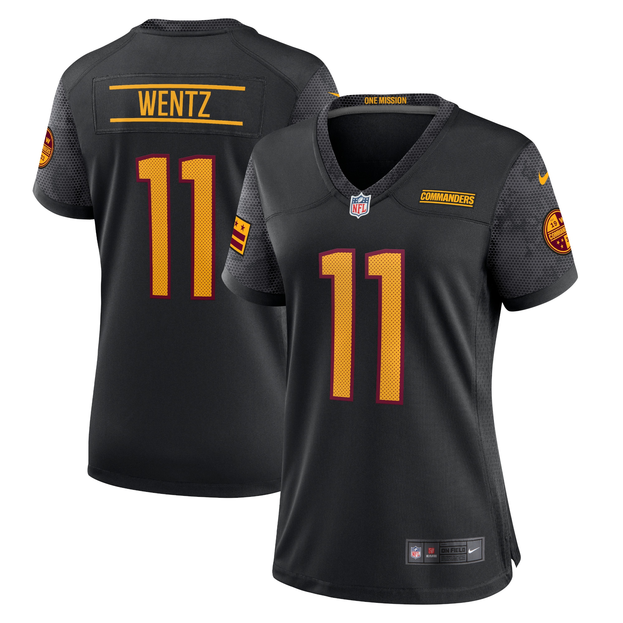 Women's Washington Commanders Black Alternate Game Player Jersey Js7194