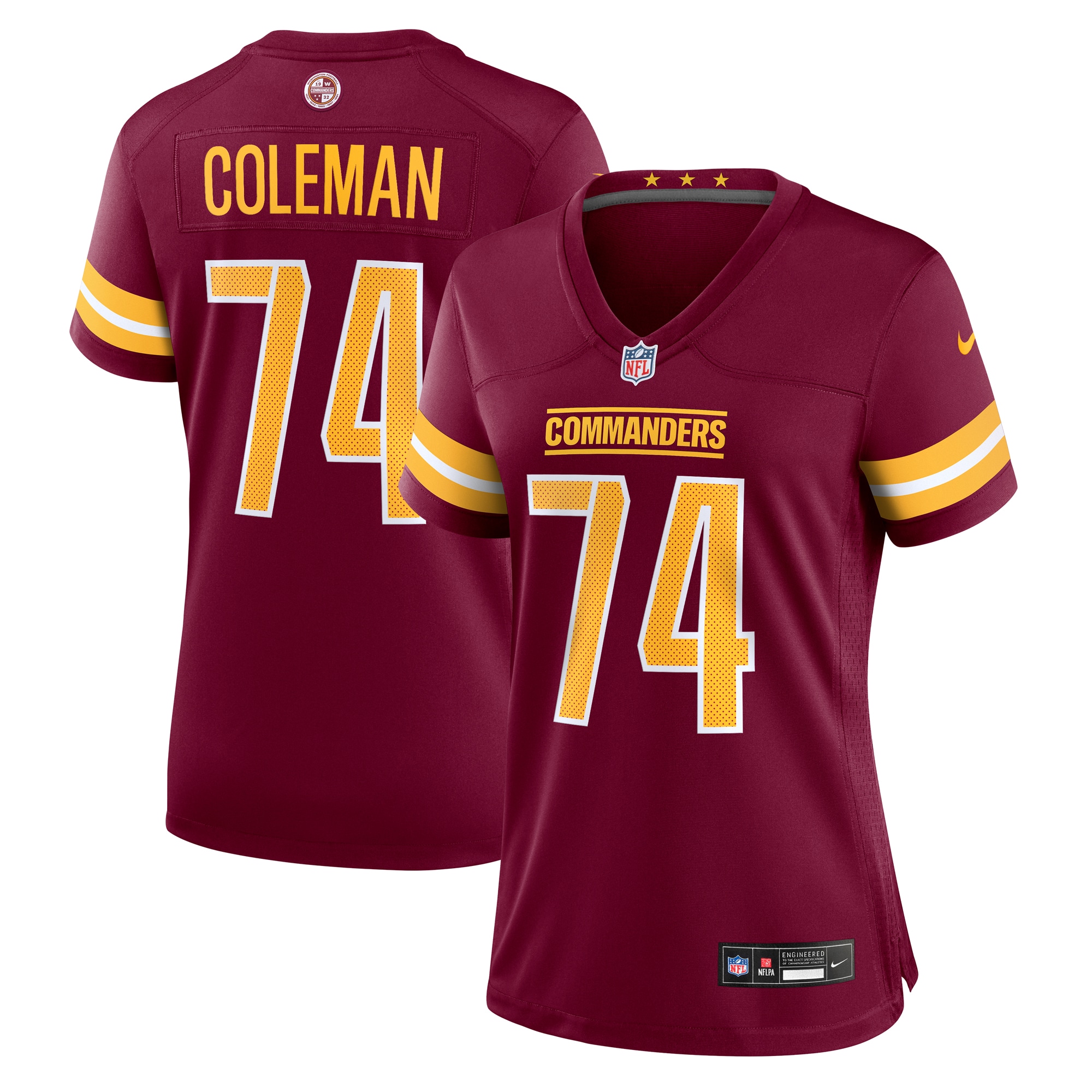 Women's Washington Commanders Brandon Coleman Burgundy Game Jersey Js8415