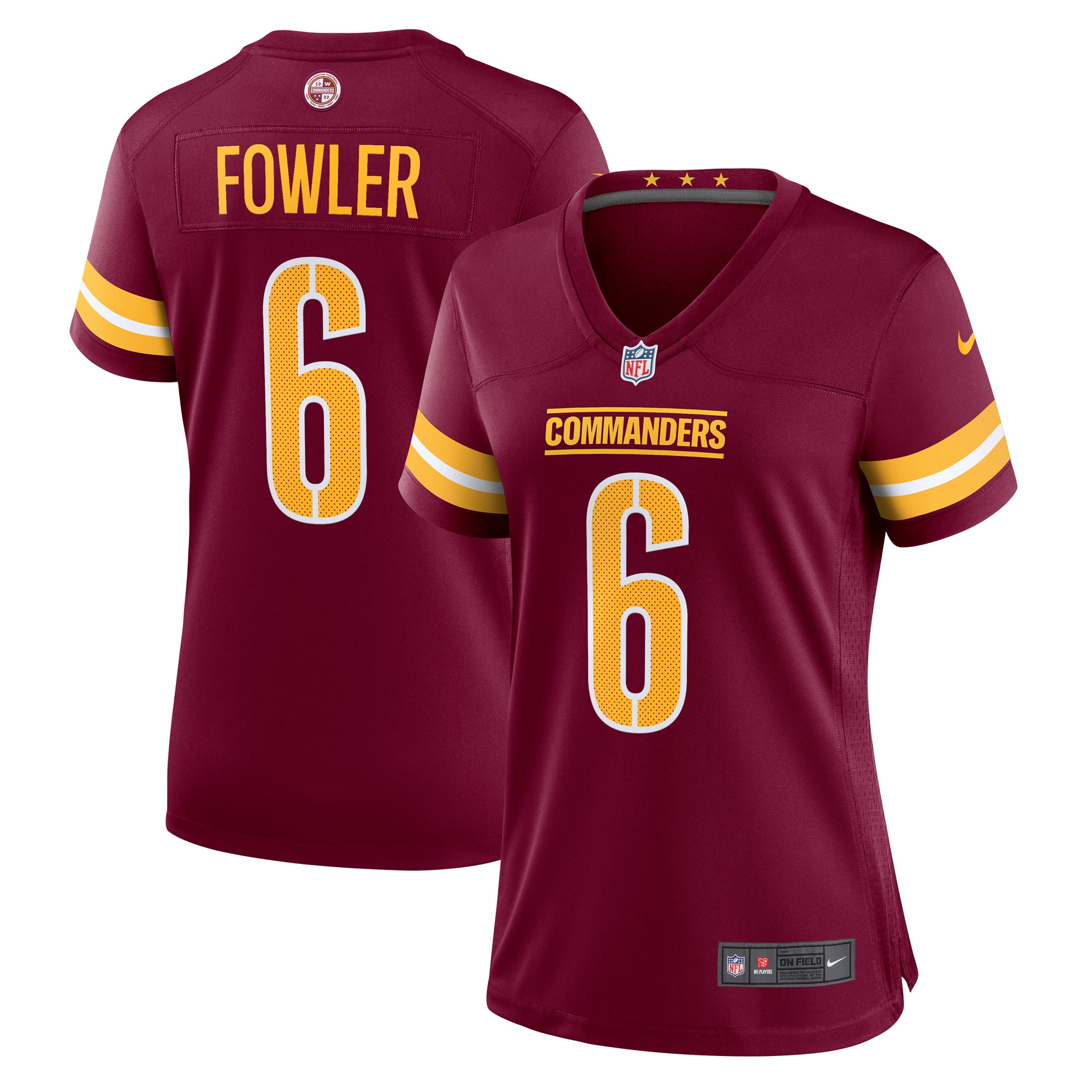 Women's Washington Commanders Dante Fowler Jr. Burgundy Game Jersey Js3265