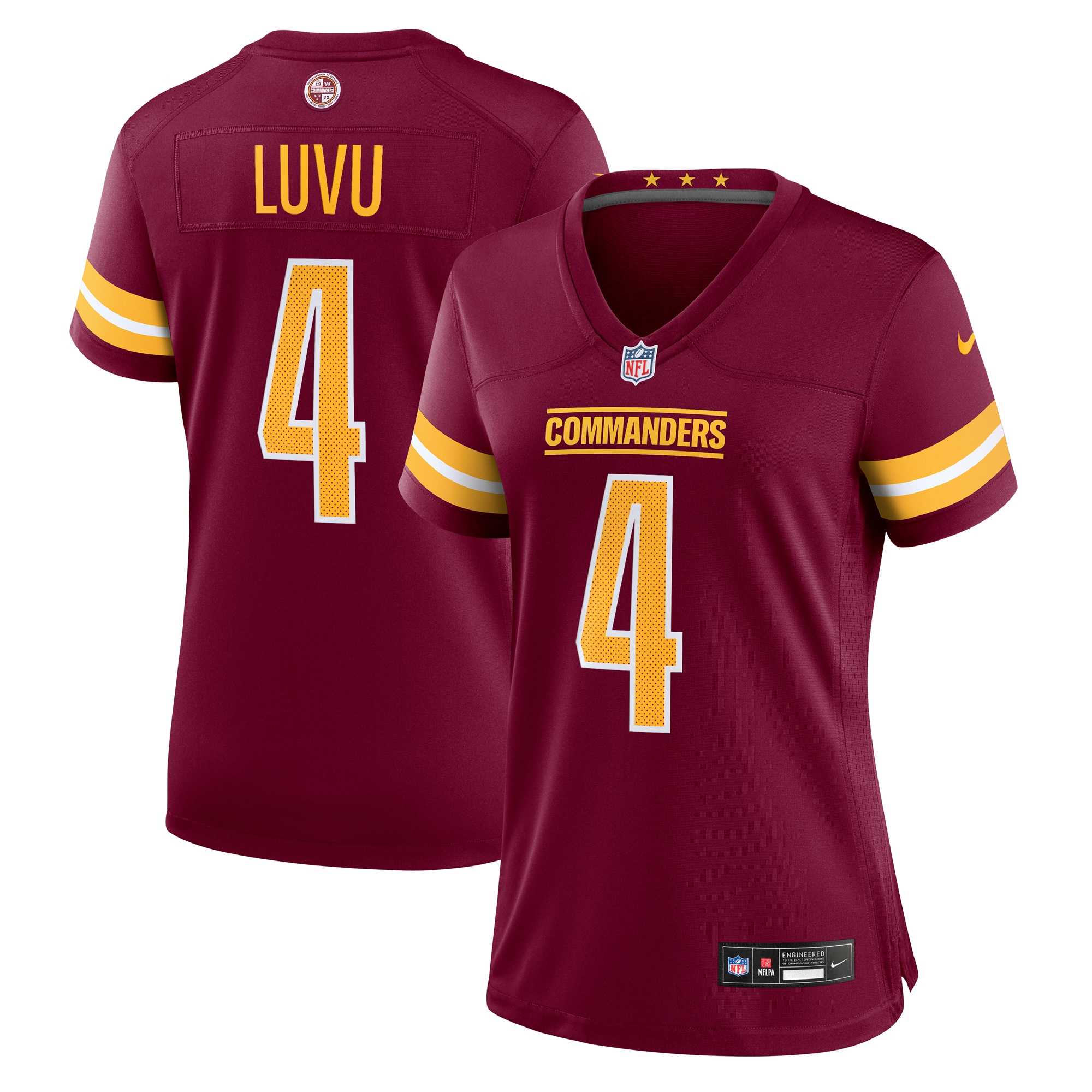 Women's Washington Commanders Frankie Luvu Burgundy Game Jersey Js4397