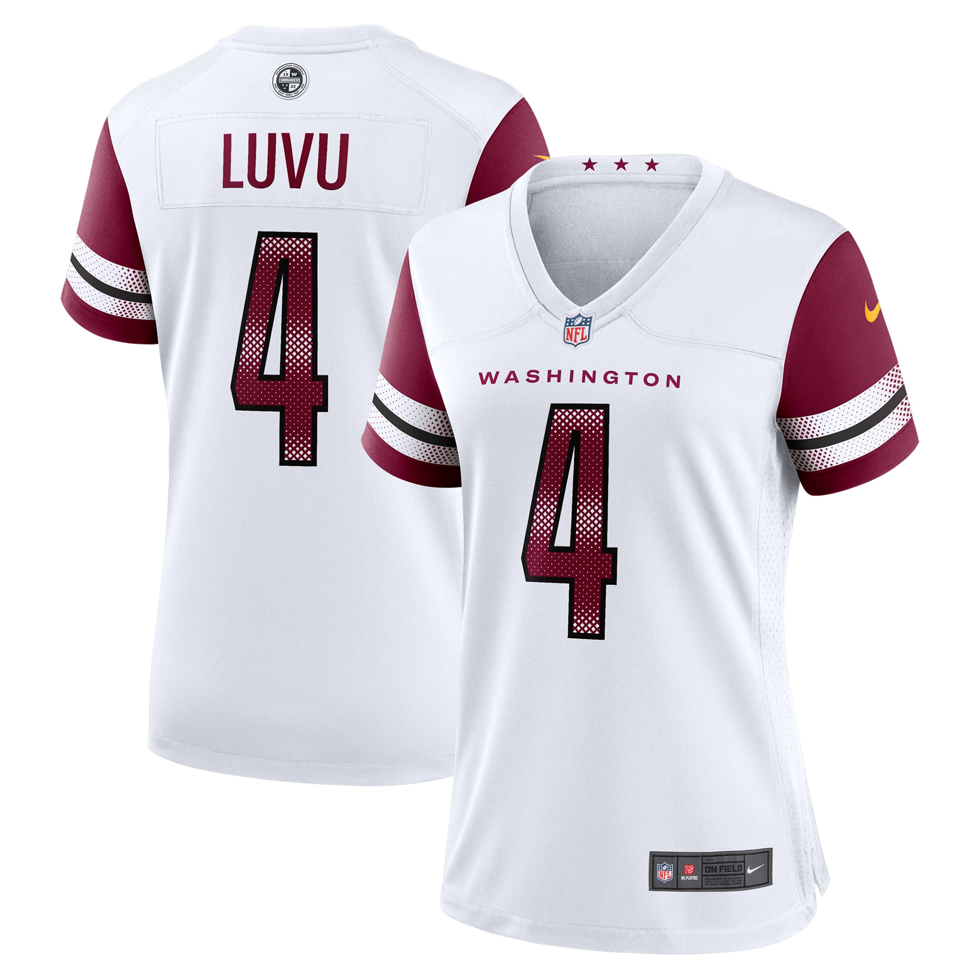 Women's Washington Commanders Frankie Luvu White Game Jersey Js7557