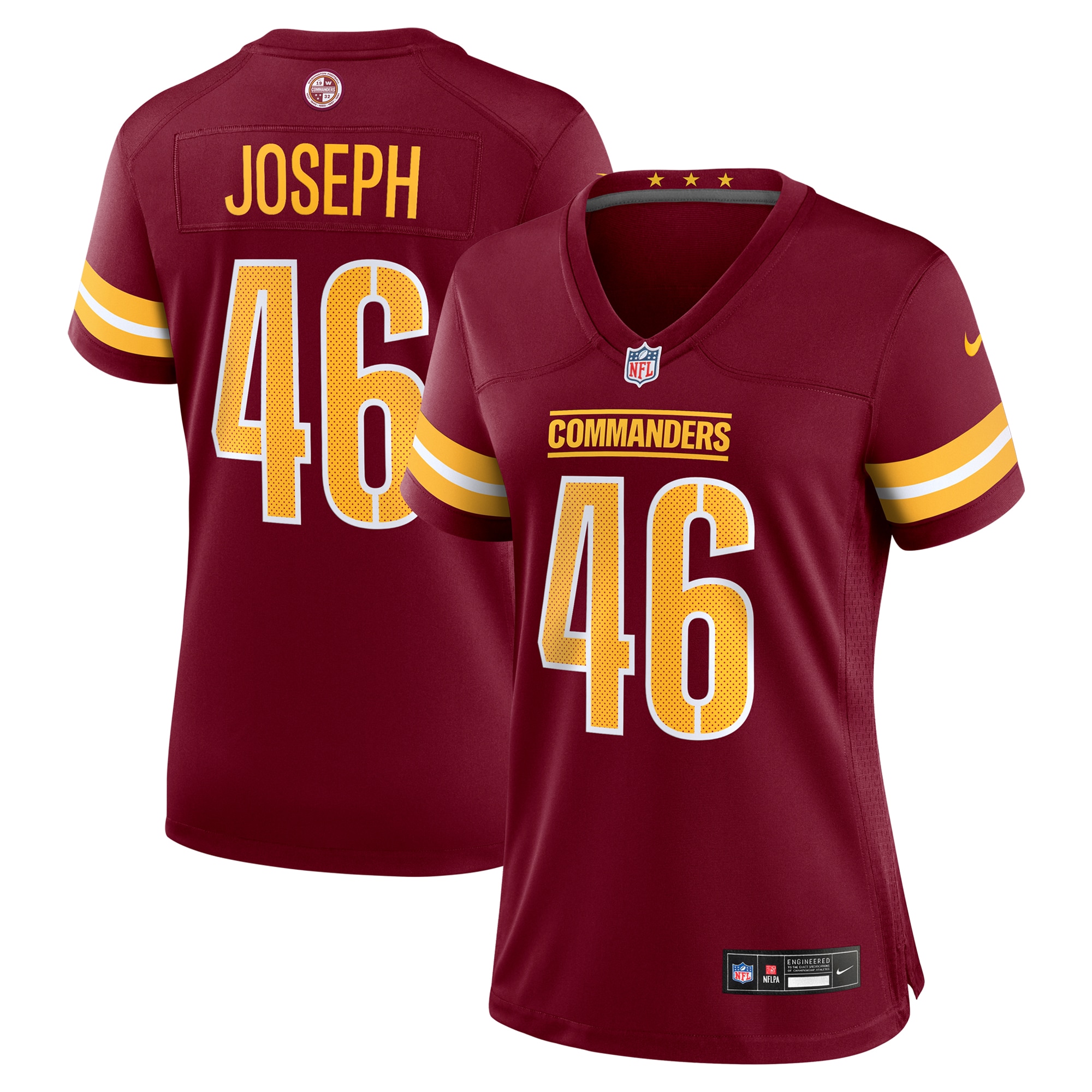 Women's Washington Commanders Greg Joseph Burgundy Team Game Jersey Js8030