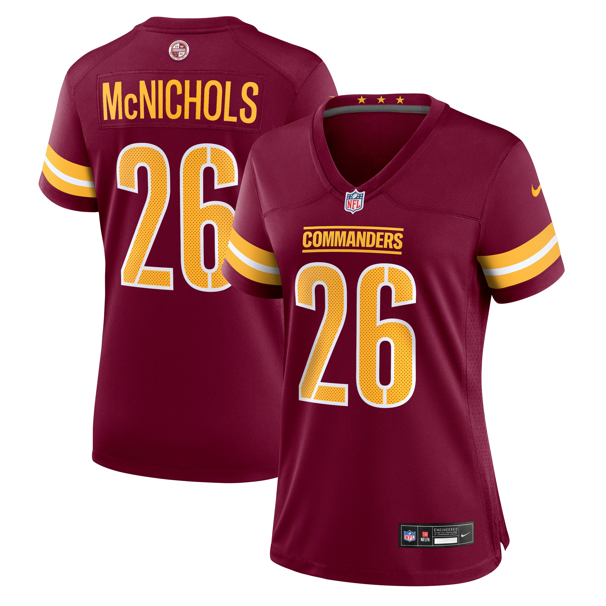 Women's Washington Commanders Jeremy Mcnichols Burgundy Game Jersey Js3793