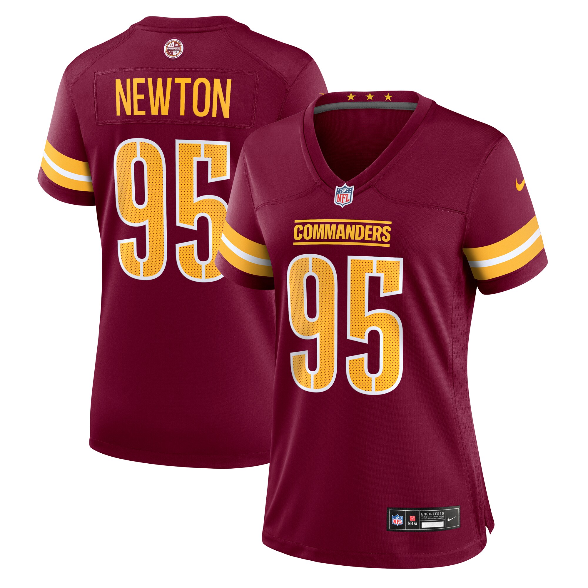 Women's Washington Commanders Jer'zhan Newton Burgundy Game Jersey Js2550