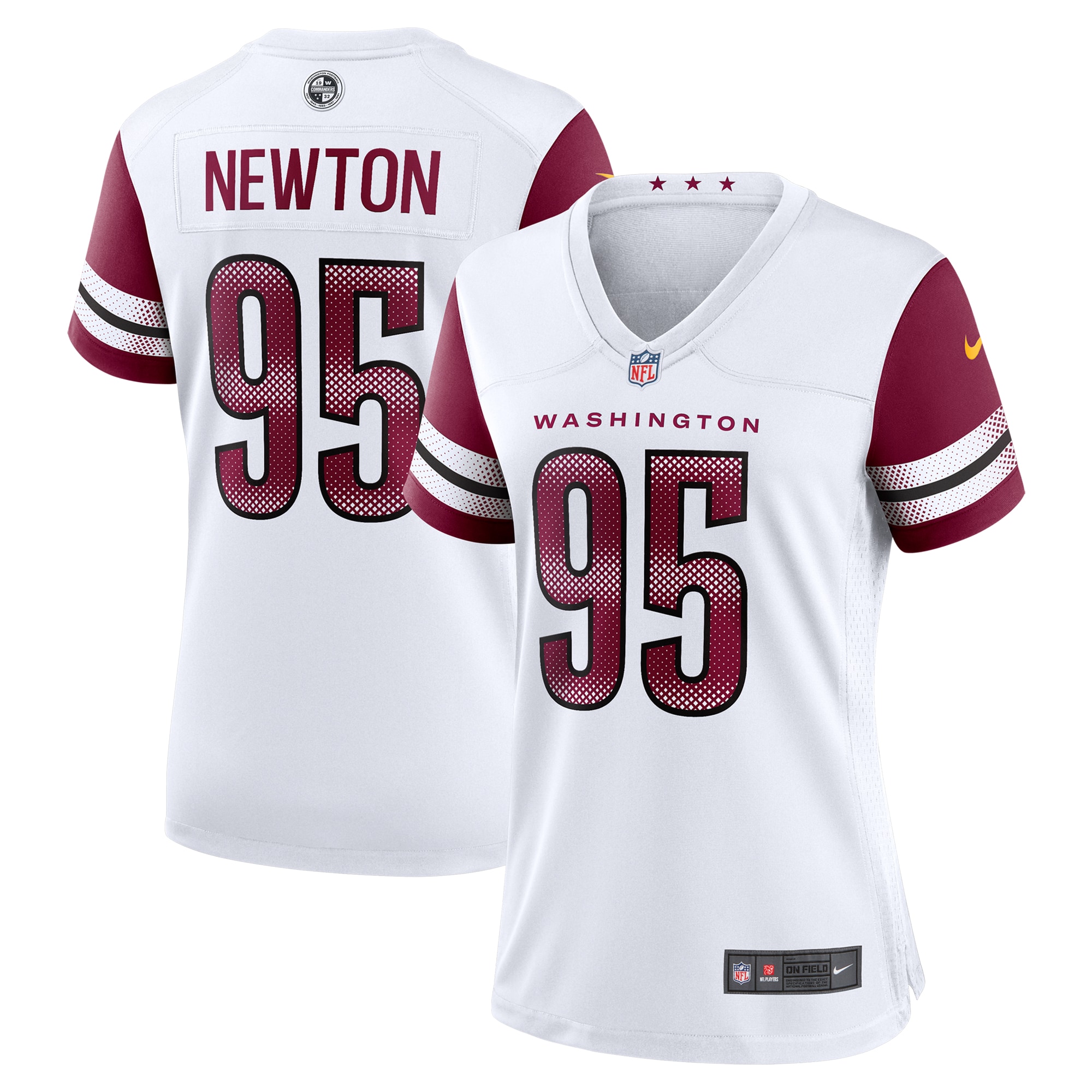 Women's Washington Commanders Jer'zhan Newton White Game Jersey Js2802