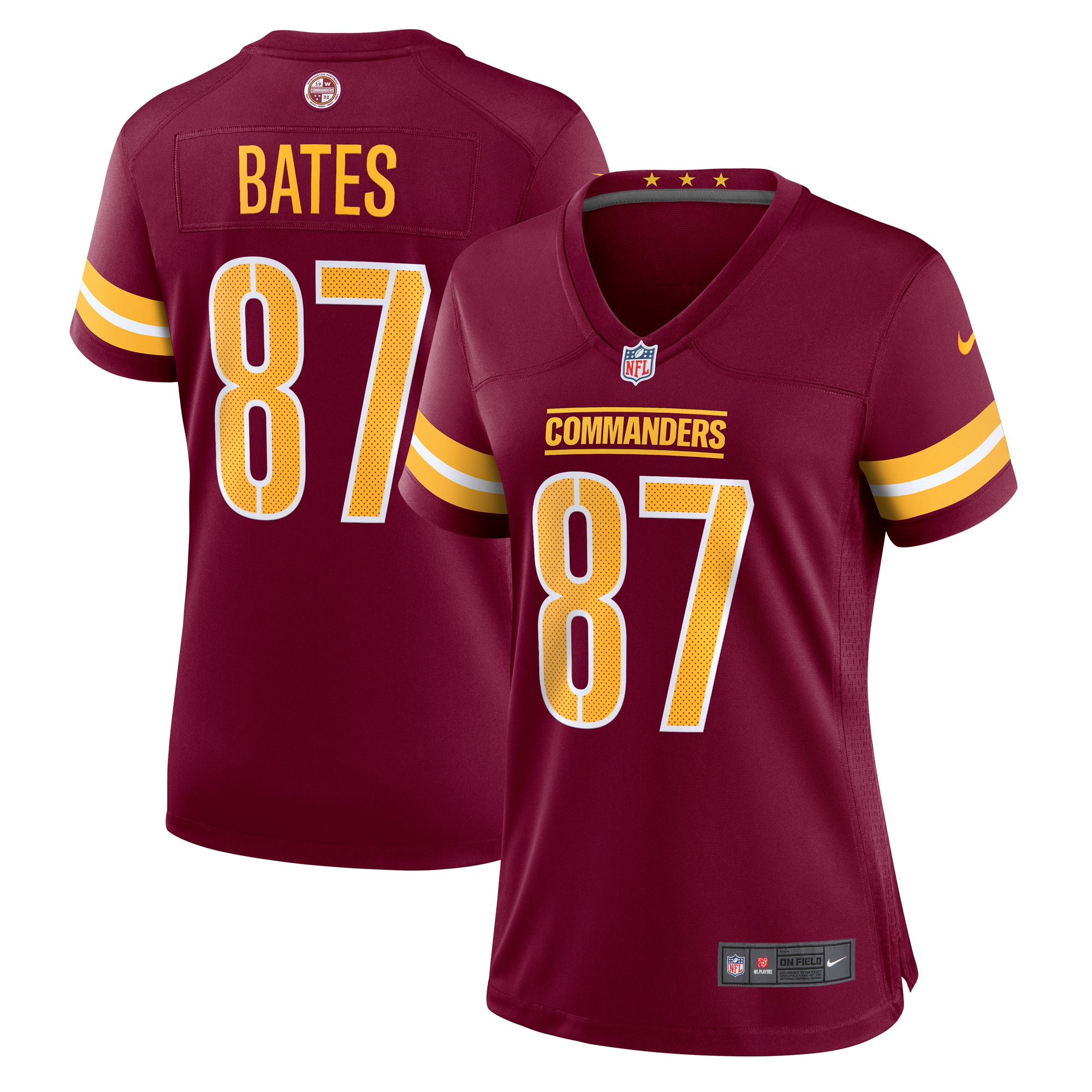 Women's Washington Commanders John Bates Burgundy Game Jersey Js6175