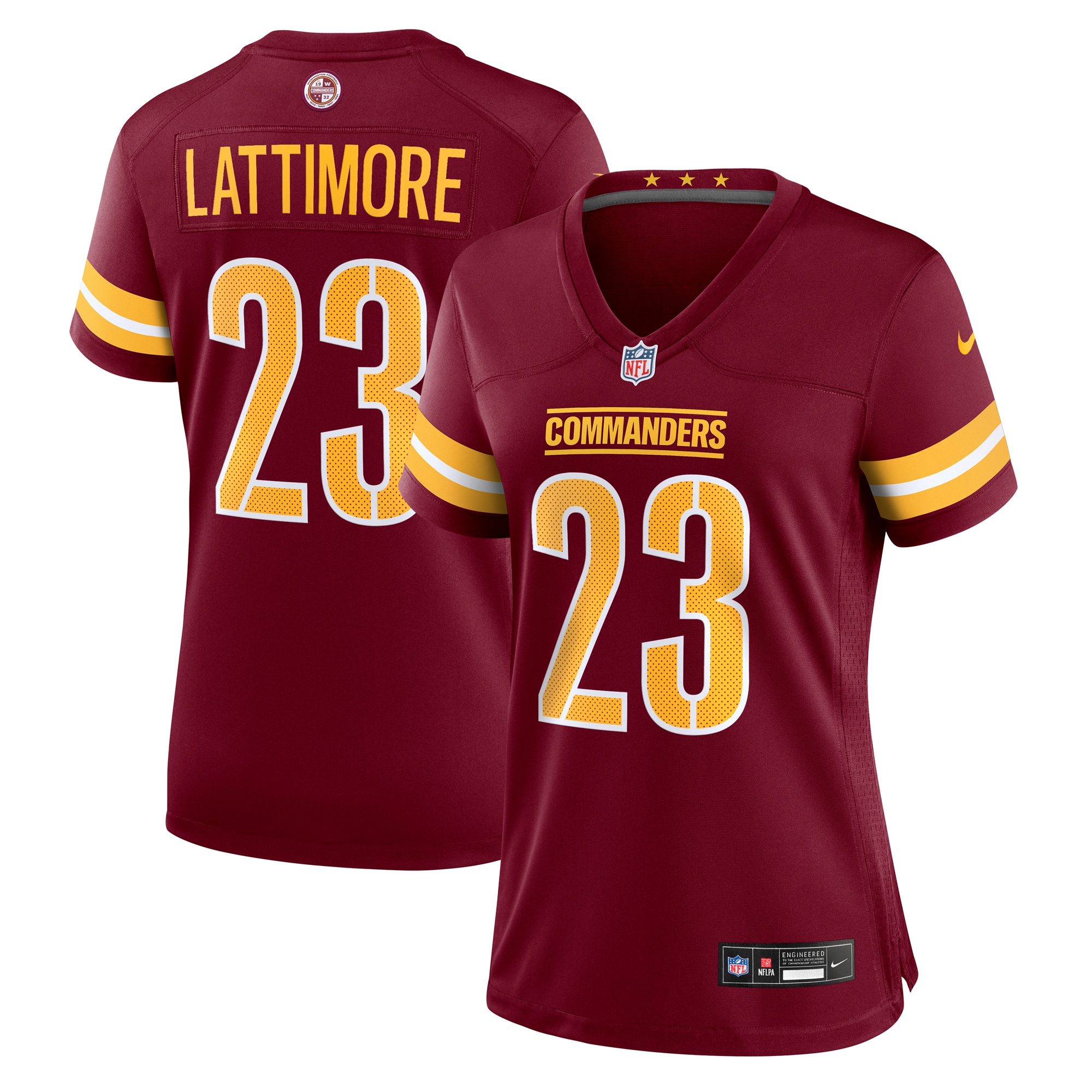 Women's Washington Commanders Marshon Lattimore Burgundy Game Jersey Js4448