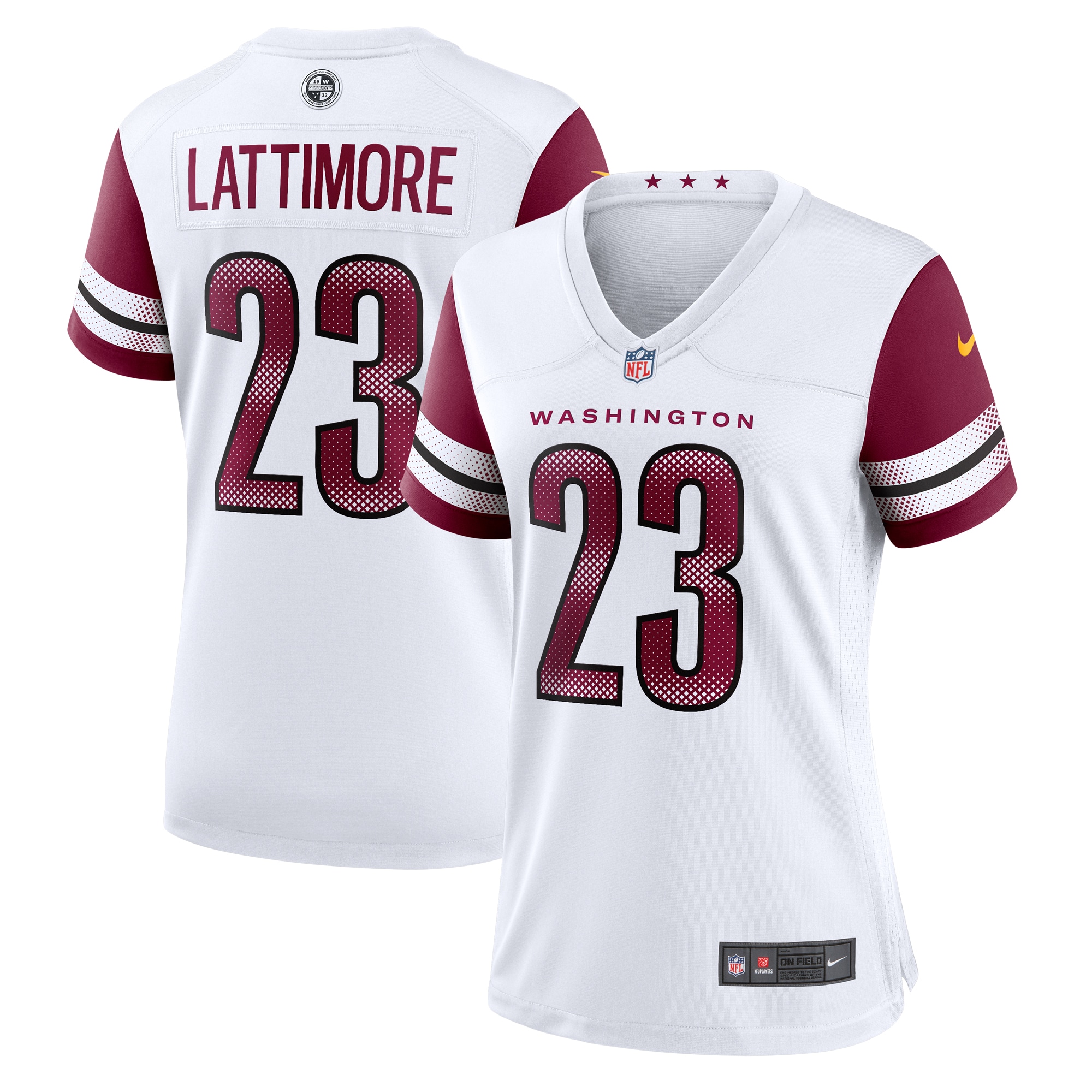 Women's Washington Commanders Marshon Lattimore White Game Jersey Js6827