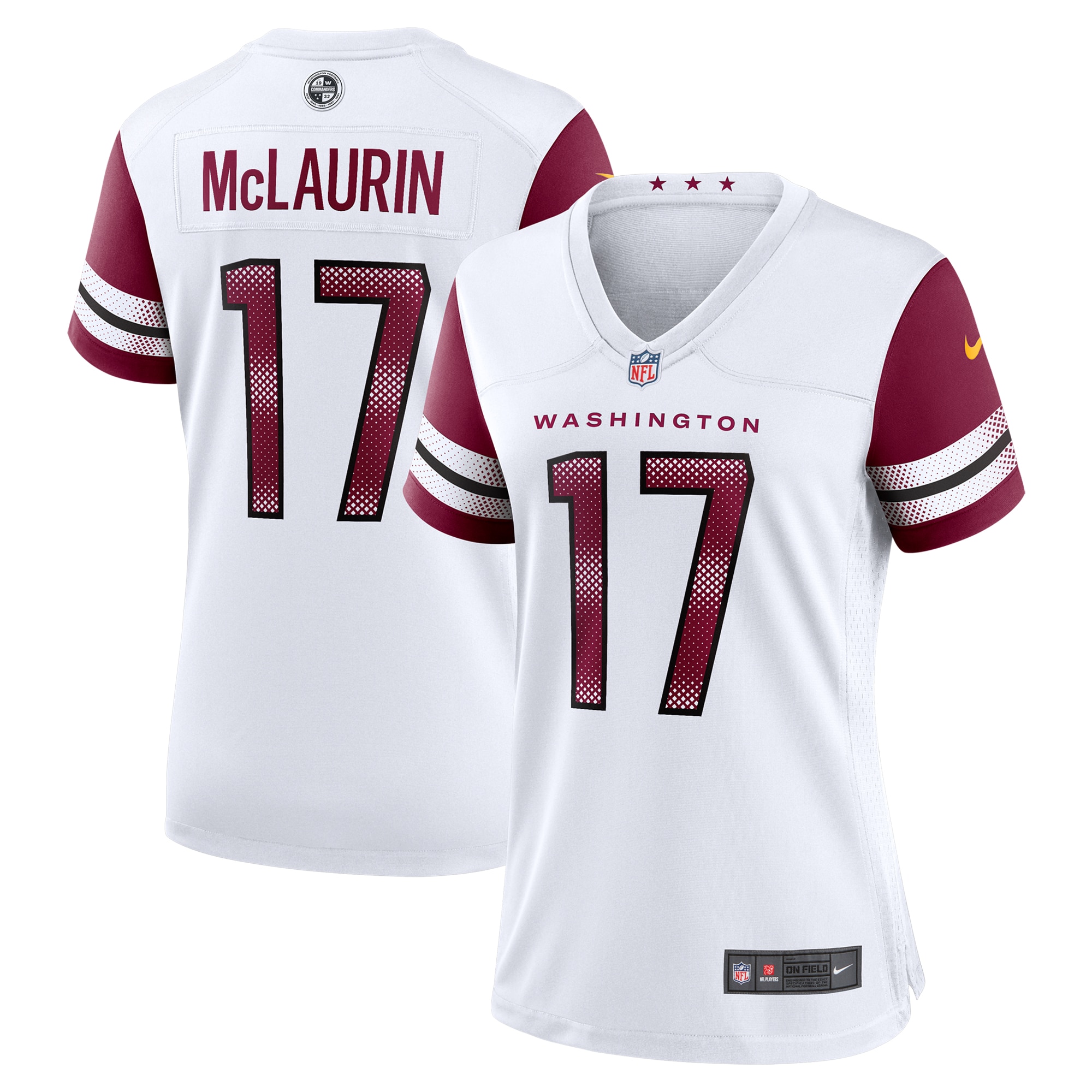 Women's Washington Commanders Terry Mclaurin White Game Jersey Js8829