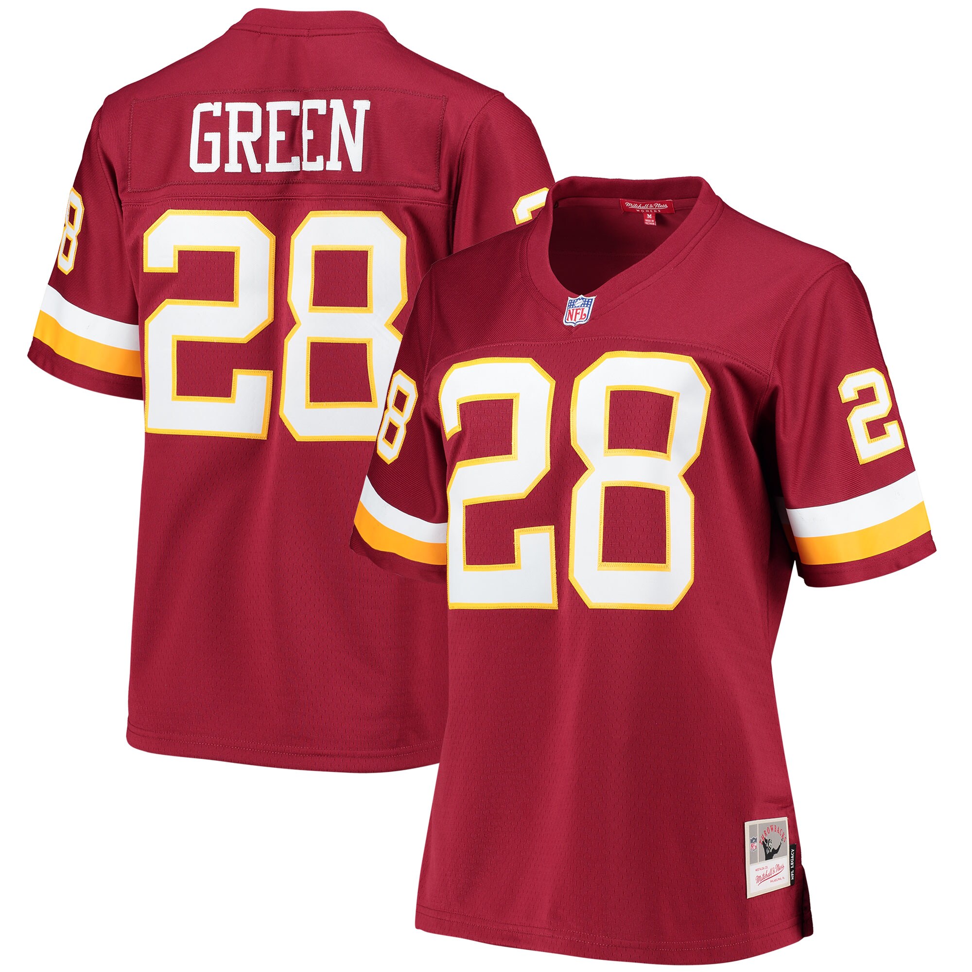 Women's Washington Football Team Darrell Green Mitchell & Ness Burgundy Legacy Player Jersey Js5370