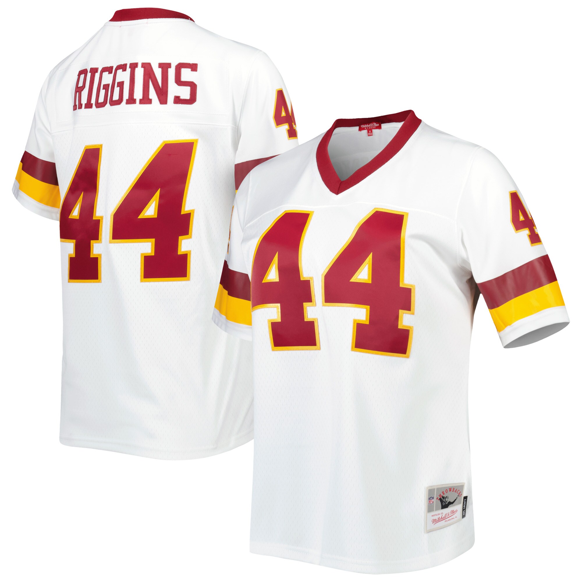 Women's Washington Football Team John Riggins Mitchell & Ness White Legacy Player Jersey Js4592