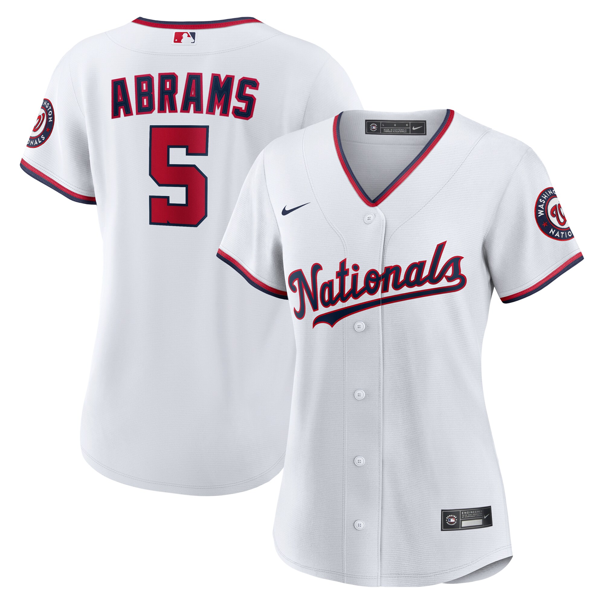 Women's Washington Nationals Cj Abrams White Home Player Jersey