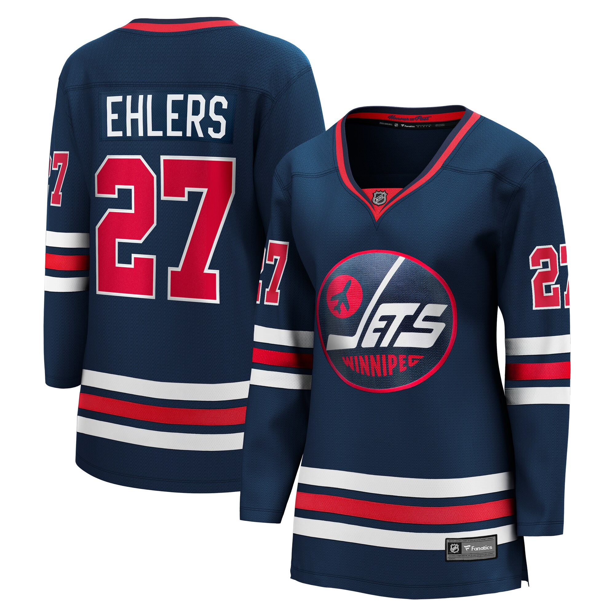 Women's Winnipeg Jets Nikolaj Ehlers Navy Premier Breakaway Player Jersey