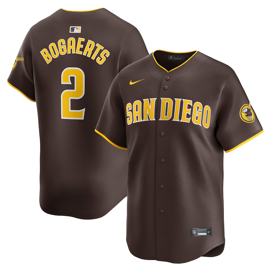 Xander Bogaerts 2 San Diego Padres Away Limited Player Men Jersey - Brown