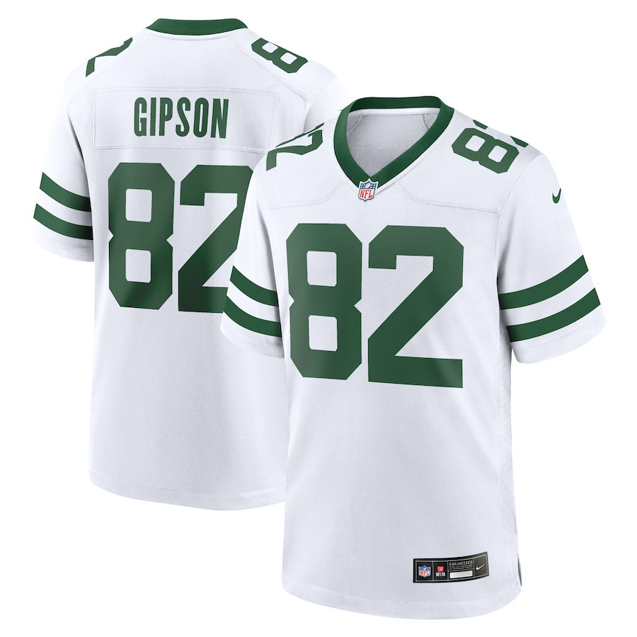 Xavier Gipson 82 New York Jets Game Jersey - Men, Legacy White Js2184