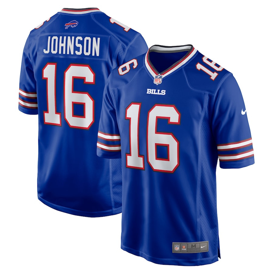 Xavier Johnson 16 Buffalo Bills Game Men Jersey - Royal Js8971