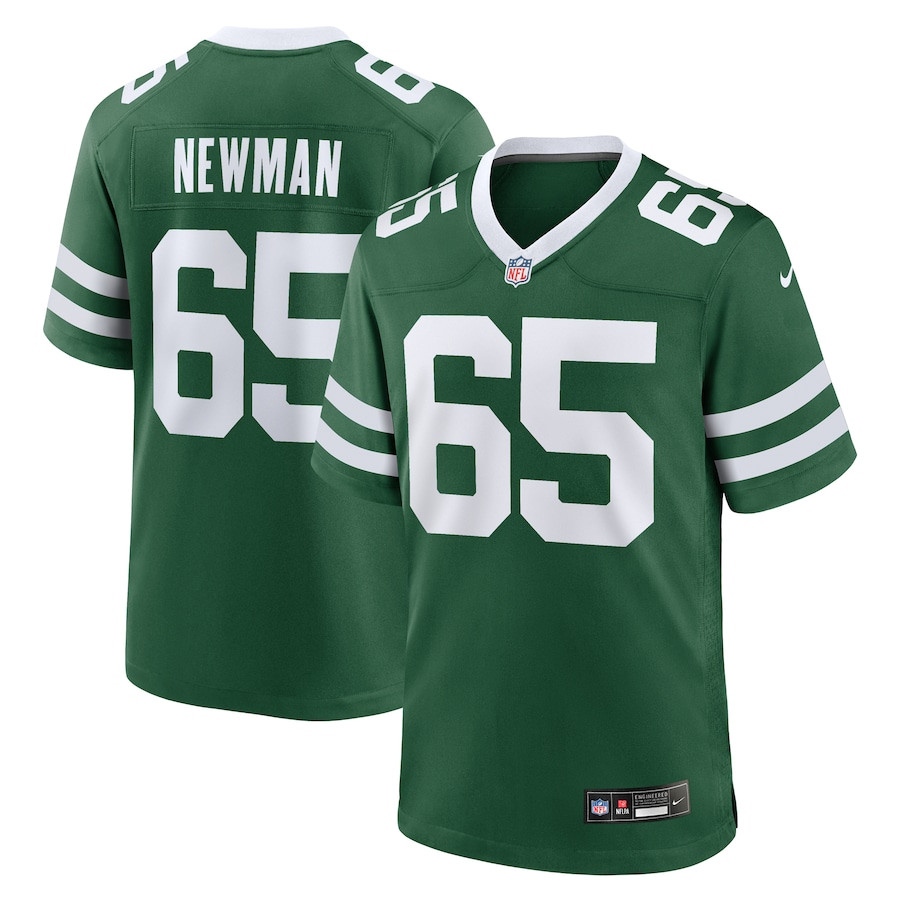 Xavier Newman 65 New York Jets Team Game Men Jersey - Legacy Green Js8098