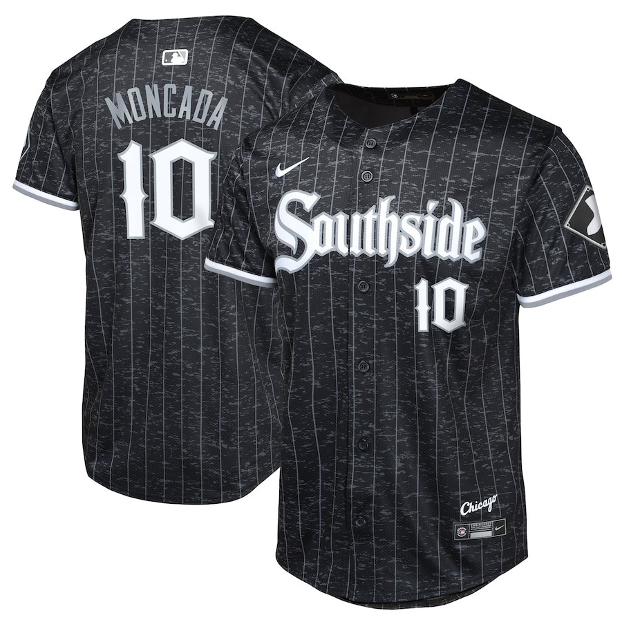 Yoan Moncada 10 Chicago White Sox City Connect Limited Youth Jersey - Black